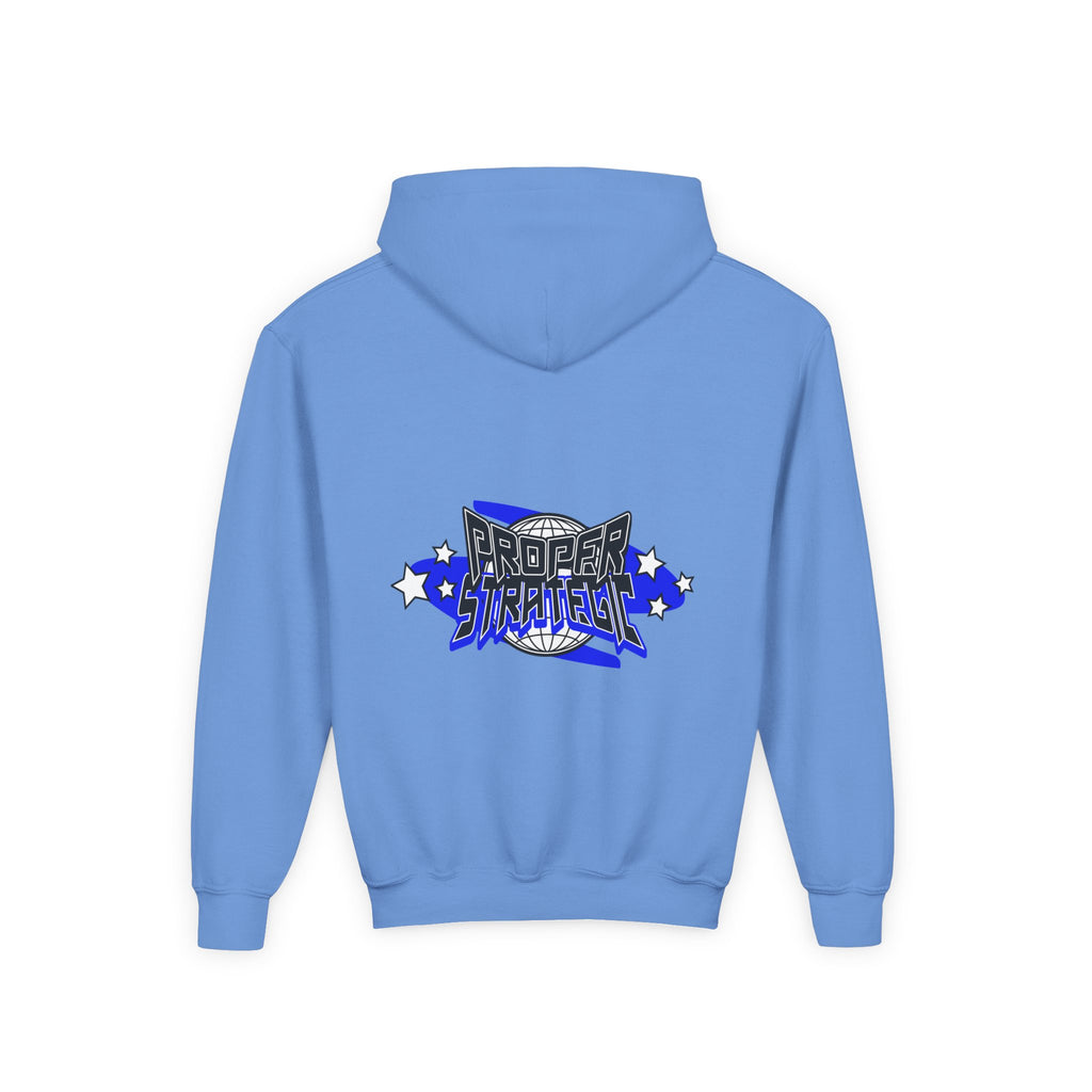 Youth Hoodie — 'Strategic' Graphic Pullover for Kids