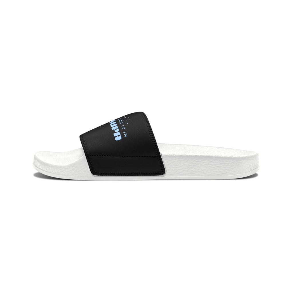 Youth Star Logo "Supa spa Slide Sandals — Adjustable Strap Pool & Casual Slides