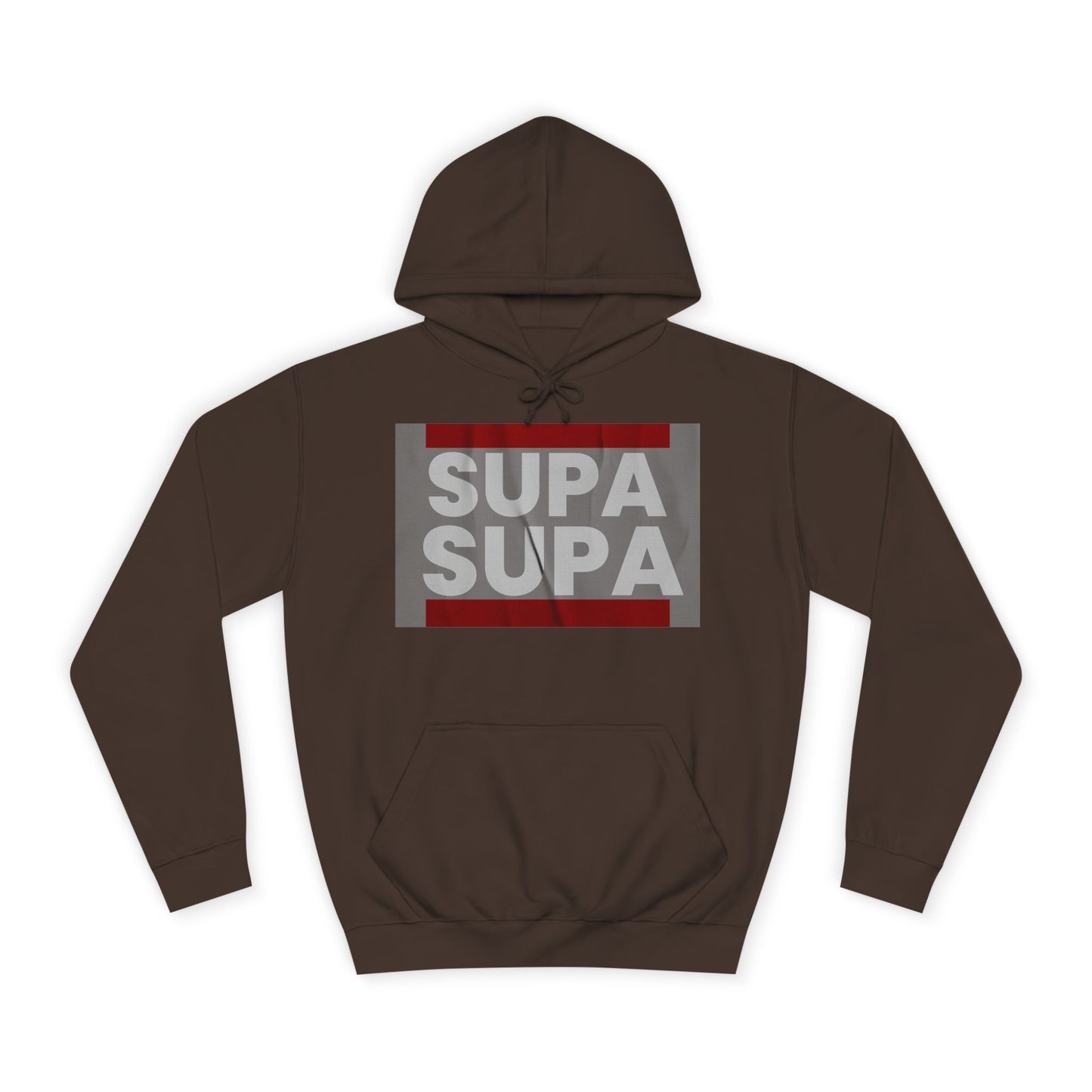Unisex Hoodie with 'SUPA SUPA' Design, Cool Casual Wear, Perfect, Gifts for Graduates, Cozy Layering