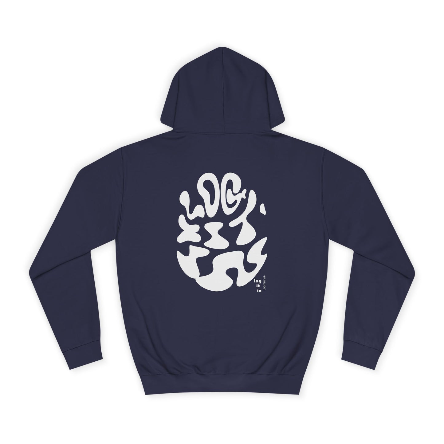 Unisex LOG IT IN Hoodie with Abstract Design - Cozy Sweatshirt for Casual Wear, Gift, Trendy Fashion
