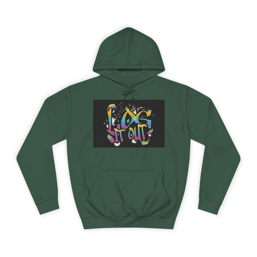 Colorful Unisex log it out Hoodie - Perfect for Students, Casual Wear, Gifts, Relaxed Style, trendy wear