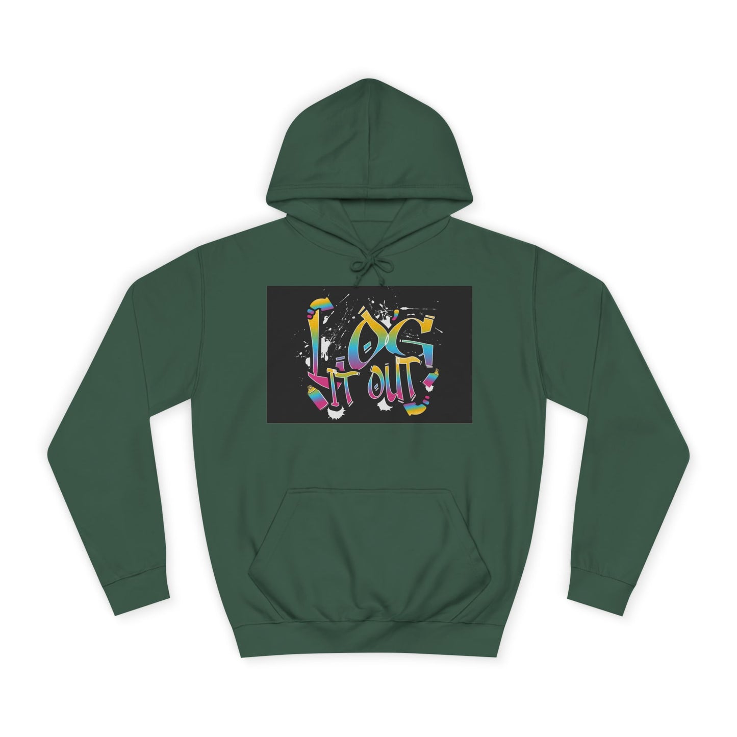 Colorful Unisex log it out Hoodie - Perfect for Students, Casual Wear, Gifts, Relaxed Style, trendy wear