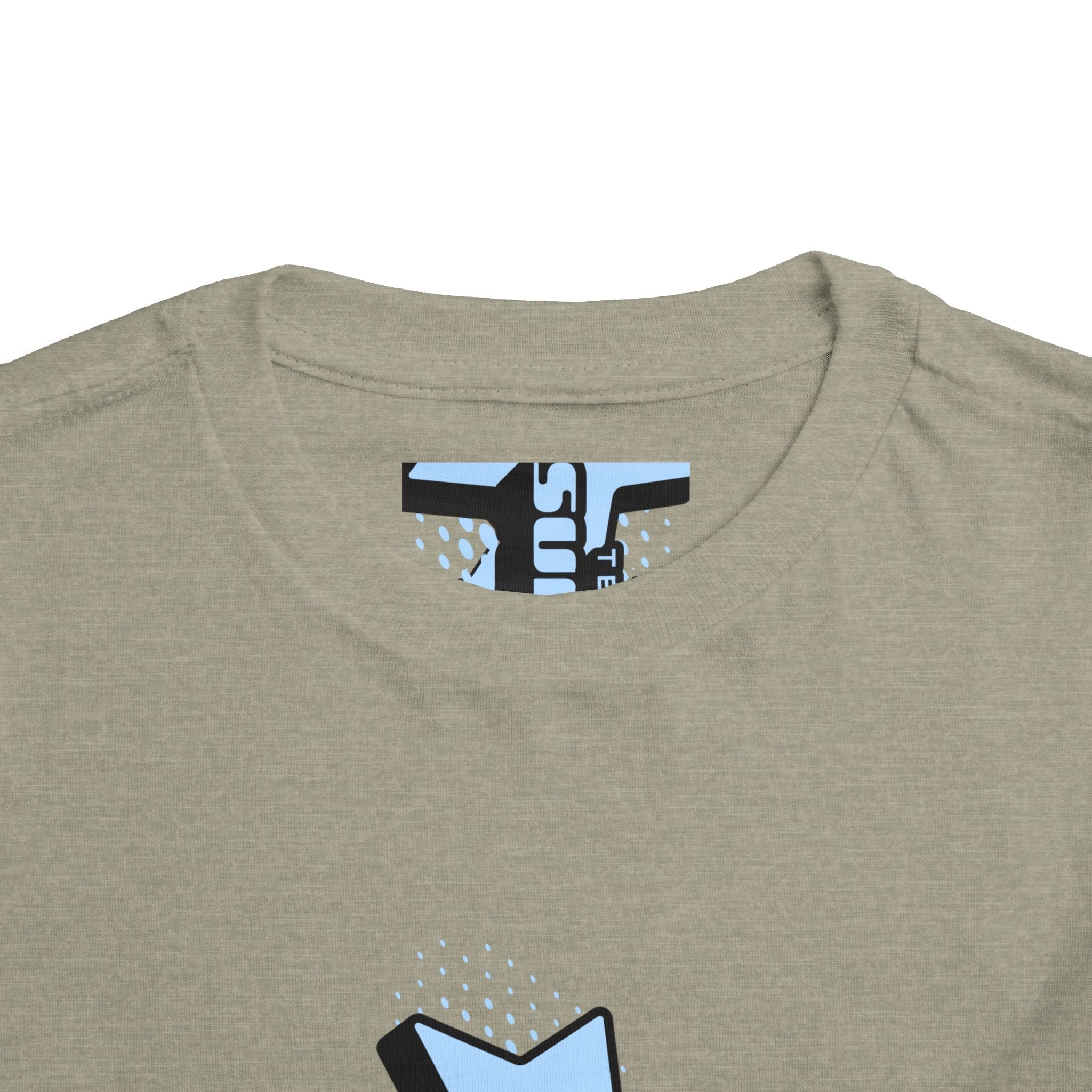 Toddler Tee — Blue Star "Tell em log it in" Graphic