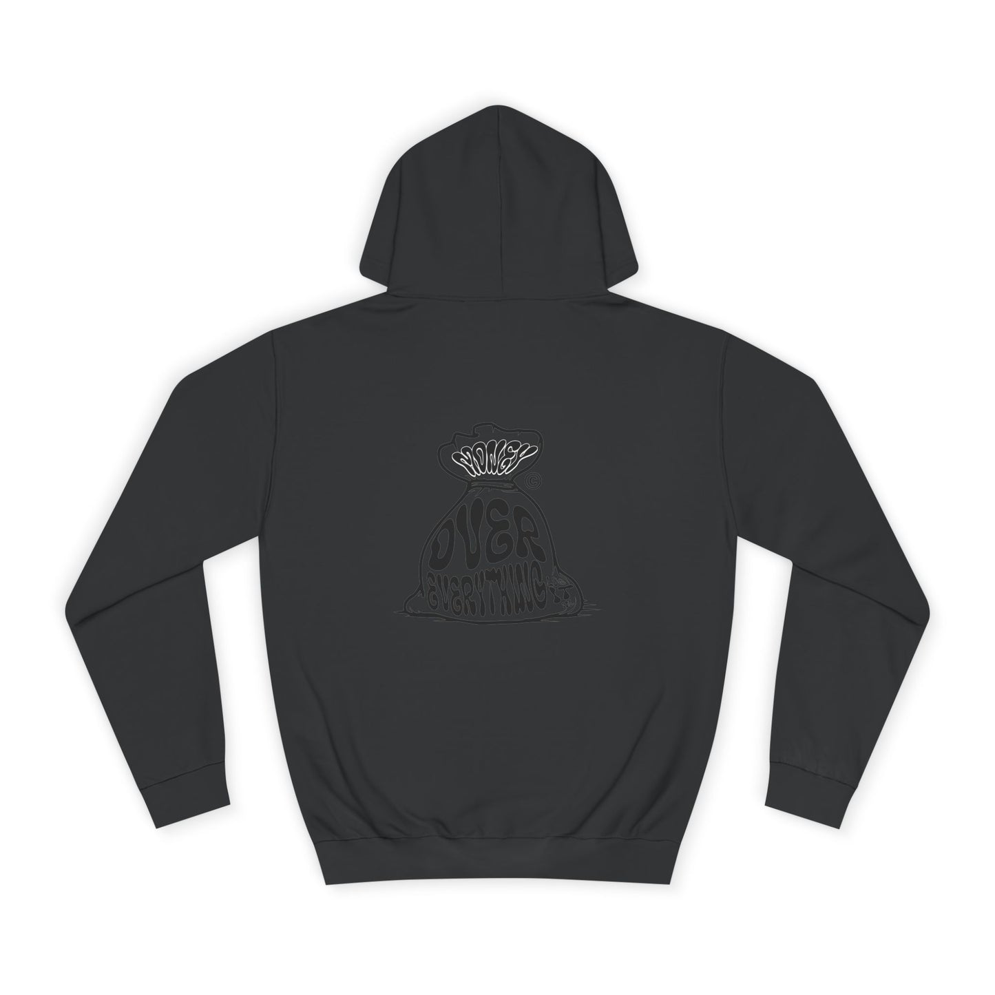 Unisex Money Over Every thing Hoodie with Graphic, Cozy Casual Wear, Perfect Gift, Trendy Hooded Sweatshirt