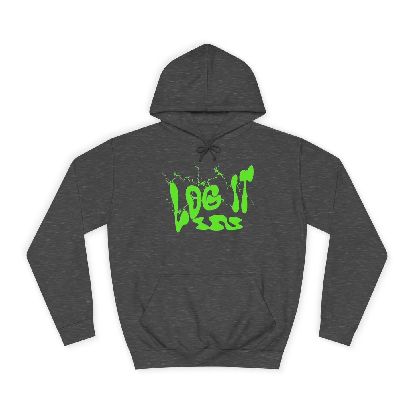 Unisex Hoodie with 'Log It in' Design, Cozy Casual Sweater for Trendy wear, Gift for Comfortable Everyday Wear