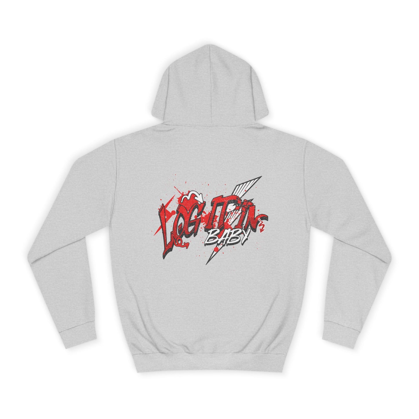 Unisex Log it out Hoodie with Bold Design, Trendy Apparel, Streetwear Gift, Casual Hoodie, Unisex Everyday Fashion