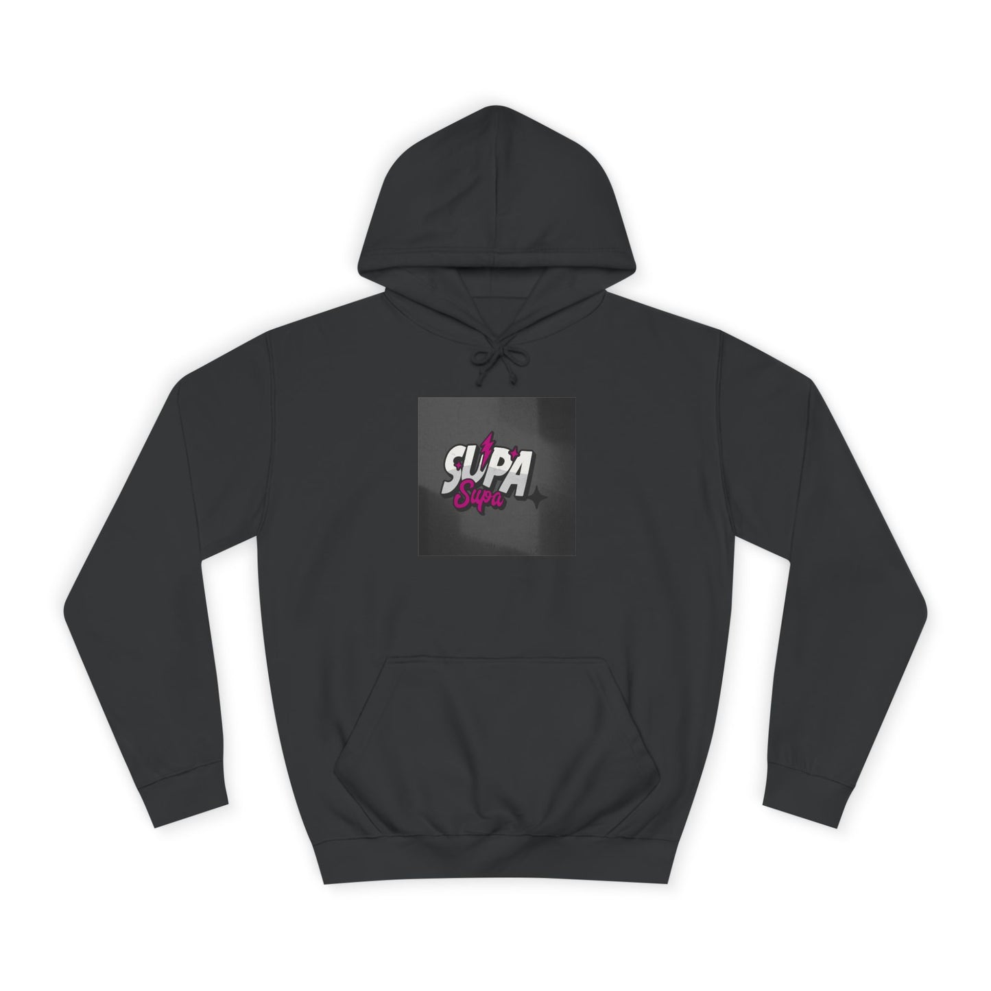 Trendy Unisex Hoodie with Fun 'Supa' Design, Cozy Streetwear, Perfect for Students, Gifts,
