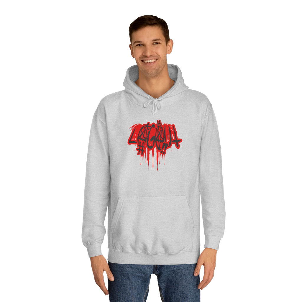 Bold Graffiti log out Hoodie, Unisex Streetwear, Comfortable Casual Wear,