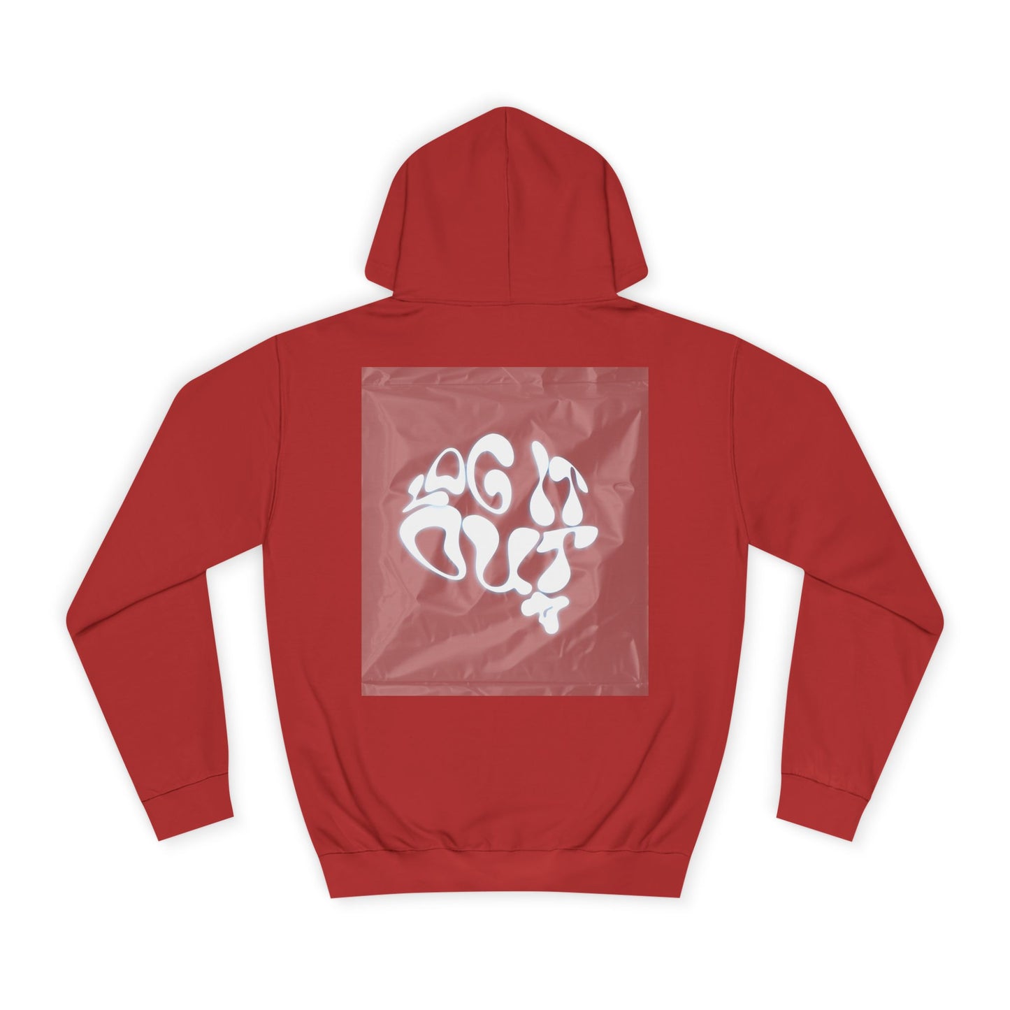 Cozy Unisex 'LOG IT OUT' Hoodie with Abstract Design, Sweatshirt, Graphic Hoodie, Casual Wear, Perfect Fit