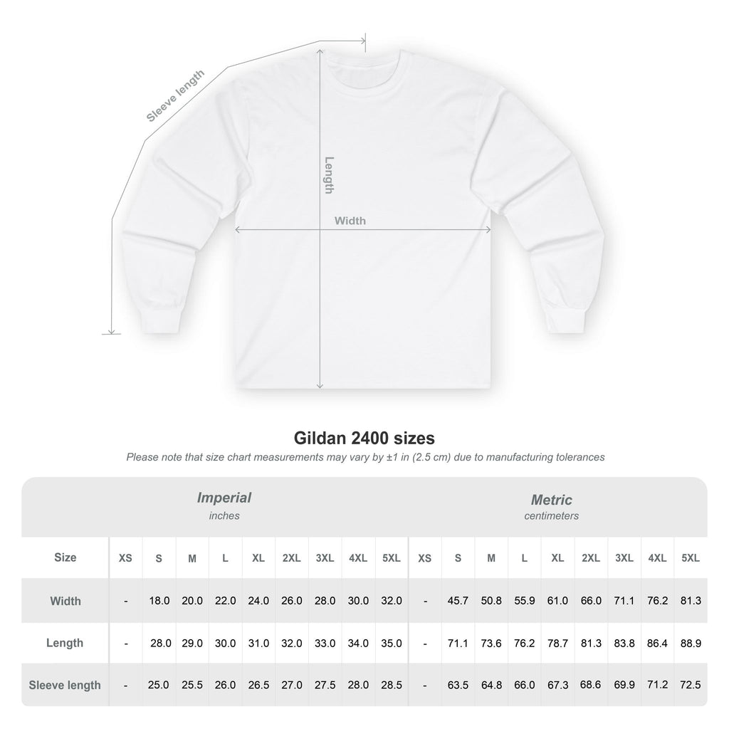 Long Sleeve "LOG IT IN" Tee — Retro Pebble Typography Graphic