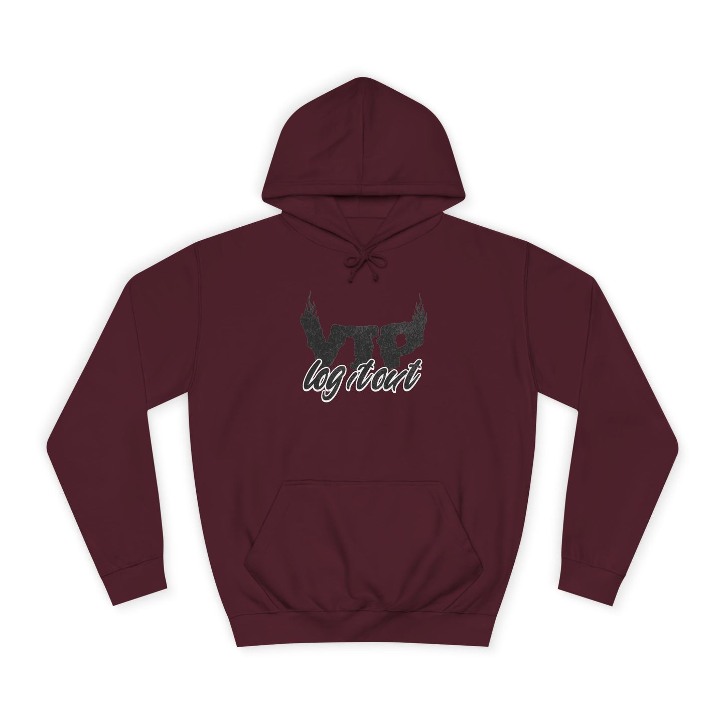 Unisex Log it Out Hoodie with Bold Logo, Casual Streetwear, Perfect for Any Thing, Comfortable Gift for Everyday Wear