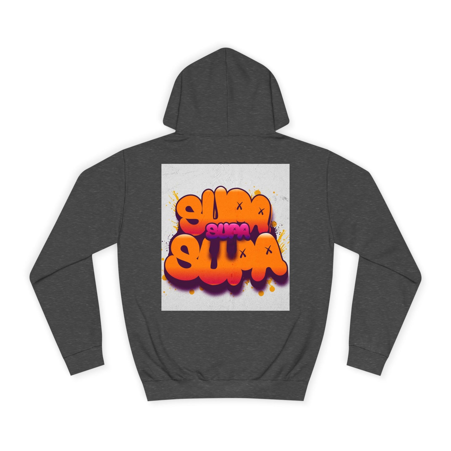 Vibrant Unisex Supa Supa Hoodie with Graffiti Design, Streetwear, Casual Wear, Gift, Fall Fashion, Trendy Spirit