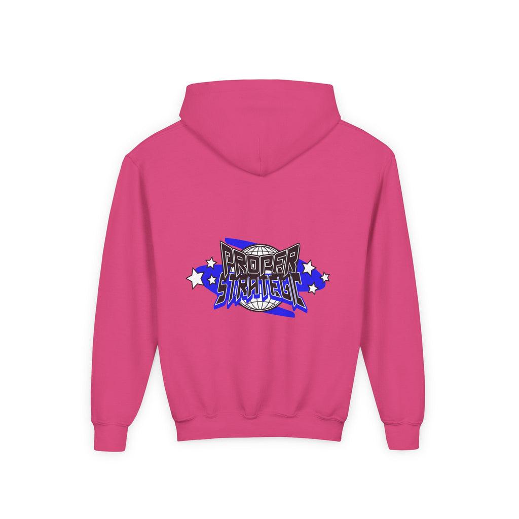 Youth Hoodie — 'Strategic' Graphic Pullover for Kids