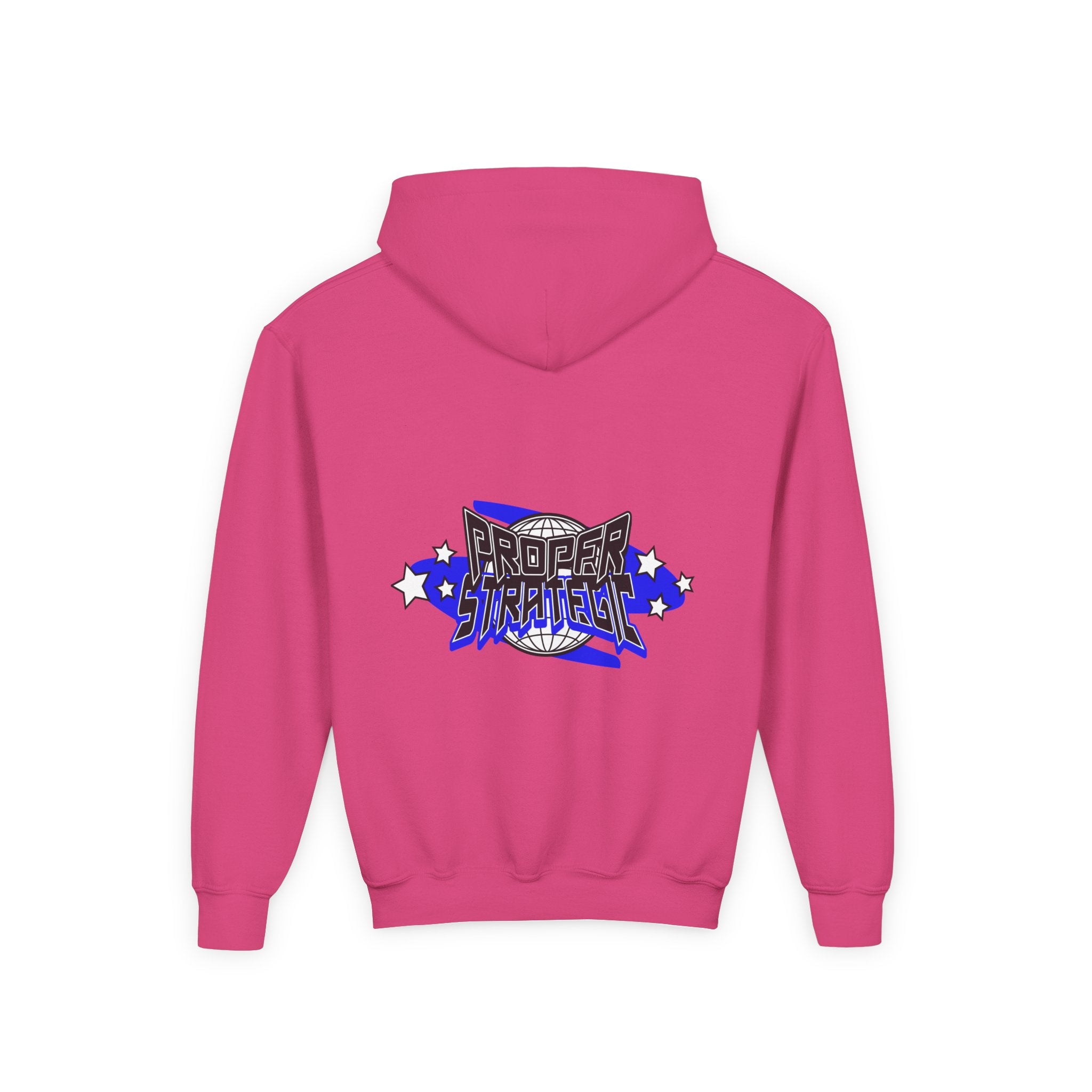 Youth Hoodie — 'Strategic' Graphic Pullover for Kids