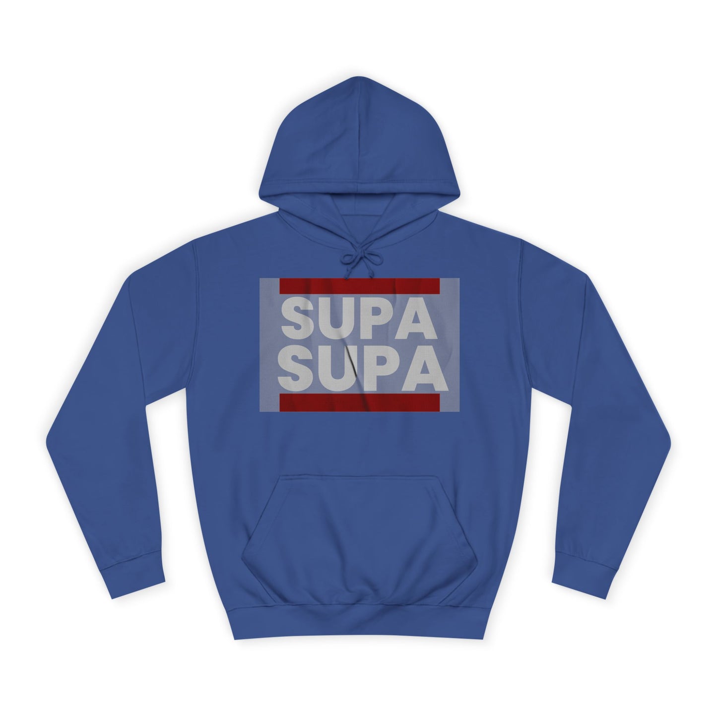 Unisex Hoodie with 'SUPA SUPA' Design, Cool Casual Wear, Perfect, Gifts for Graduates, Cozy Layering