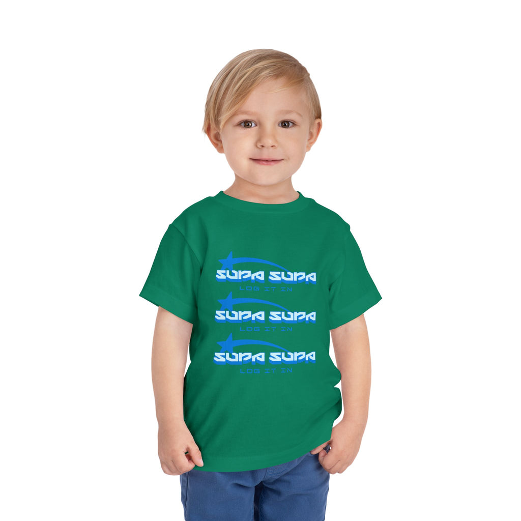 Toddler Tee — Blue Star 'Supa Supa' Graphic Shirt