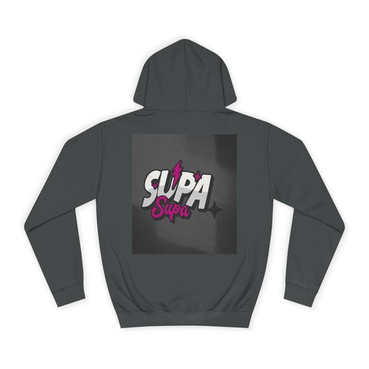 Trendy Unisex Hoodie with Fun 'Supa' Design, Cozy Streetwear, Perfect for Students, Gifts,