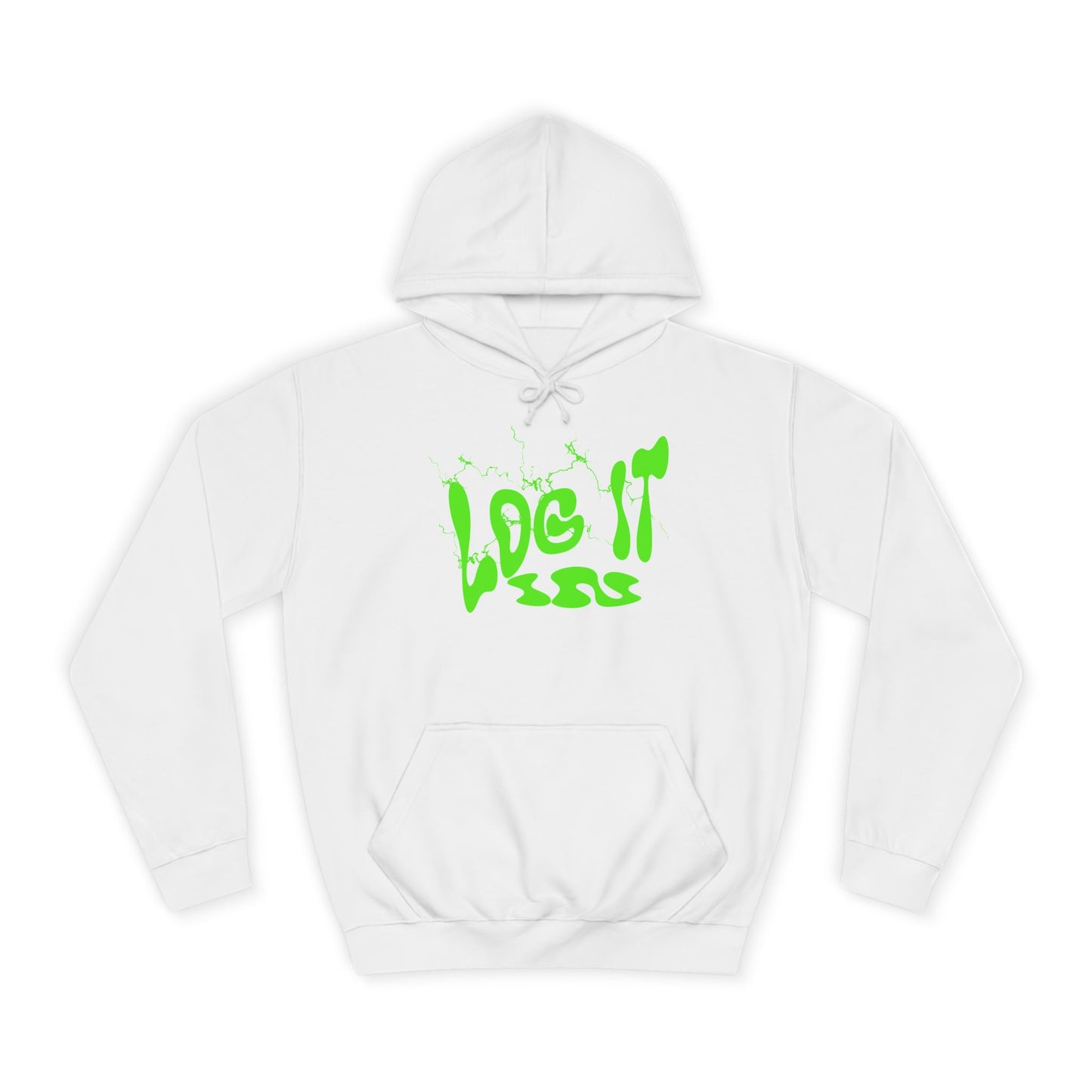 Unisex Hoodie with 'Log It in' Design, Cozy Casual Sweater for Trendy wear, Gift for Comfortable Everyday Wear