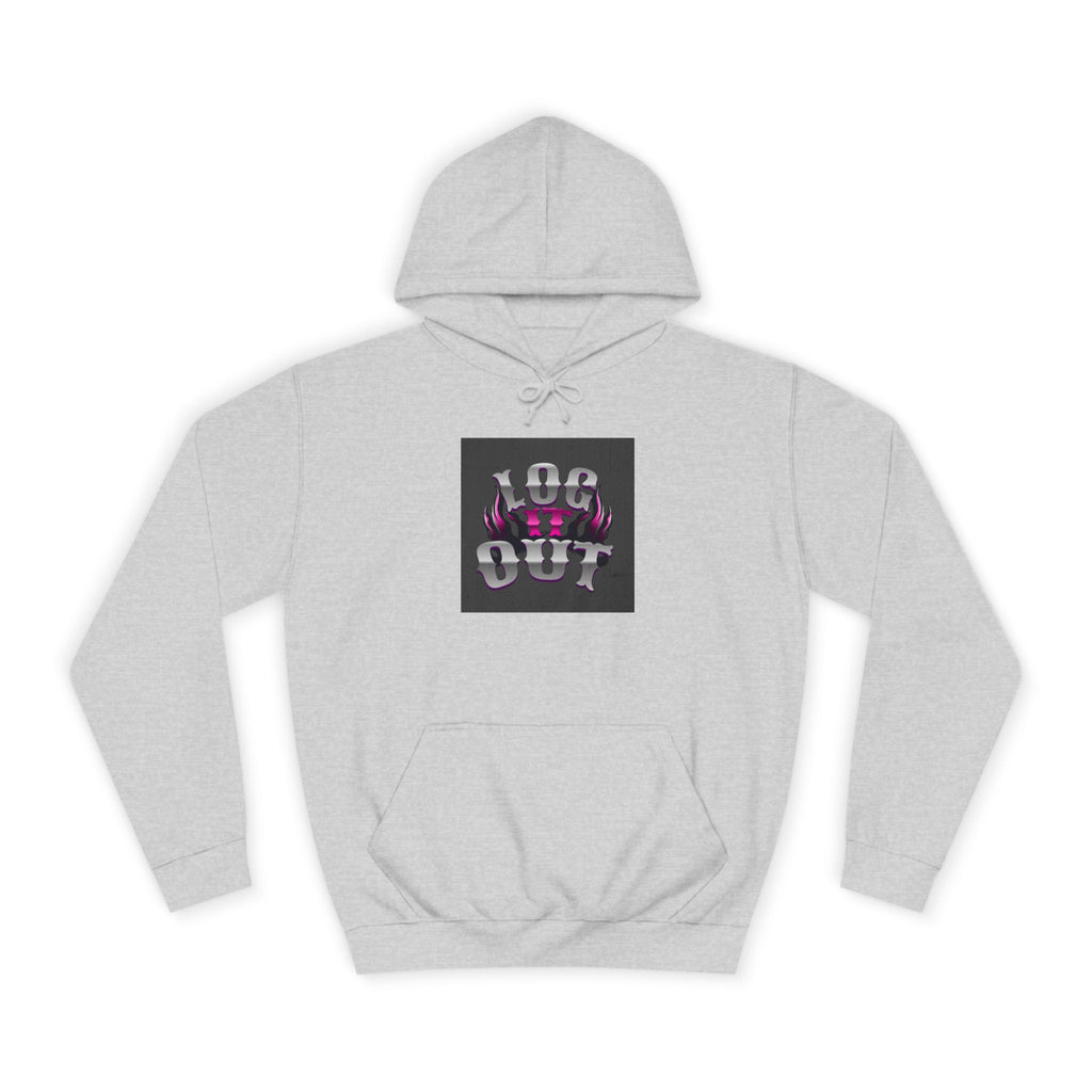Cool Unisex Log it out Hoodie, Perfect for Any one, Trendy Custom Apparel, Casual Wear, Gift, Streetwear Style