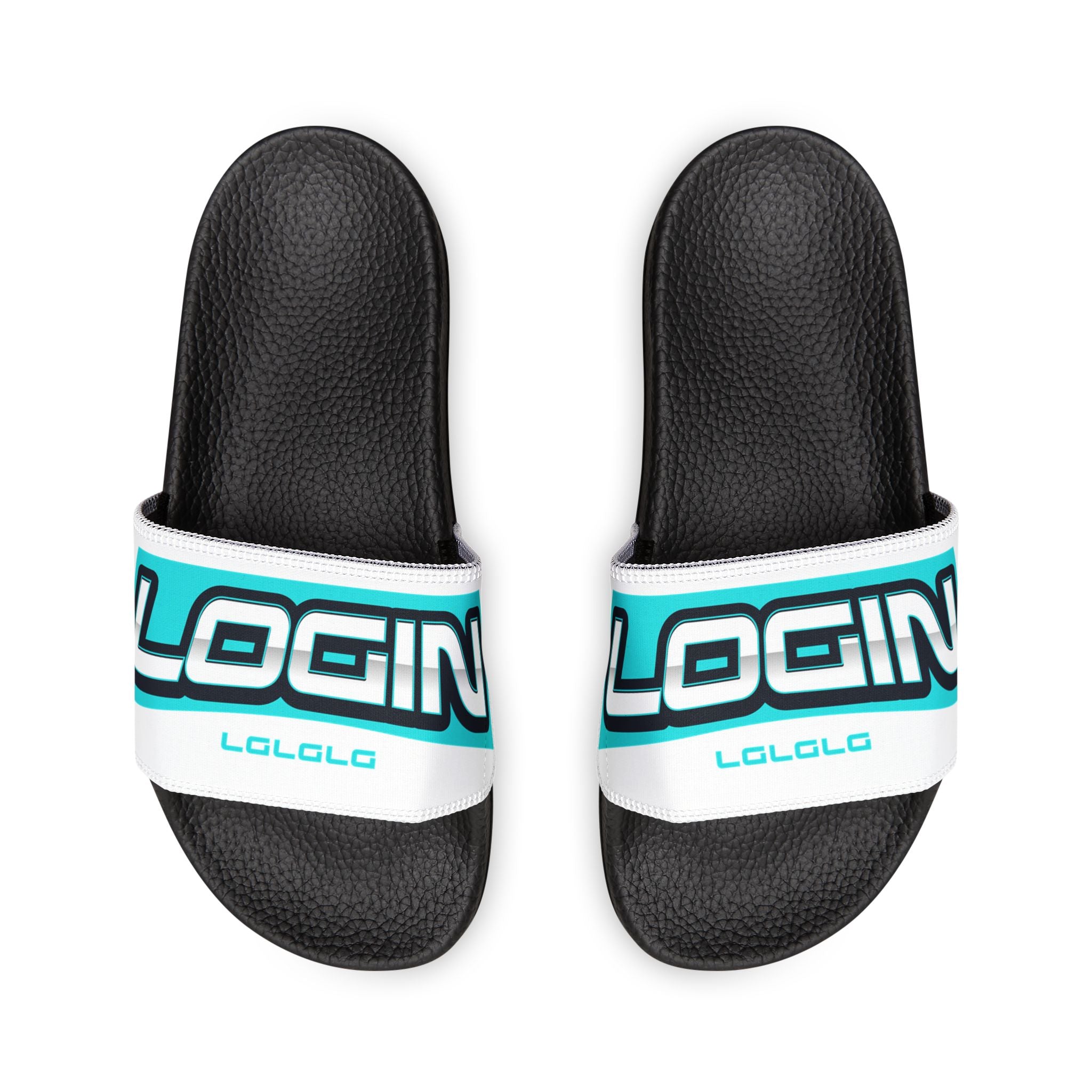 Men's "LOGIN" Slide Sandals — Removable Strap Athletic Slides
