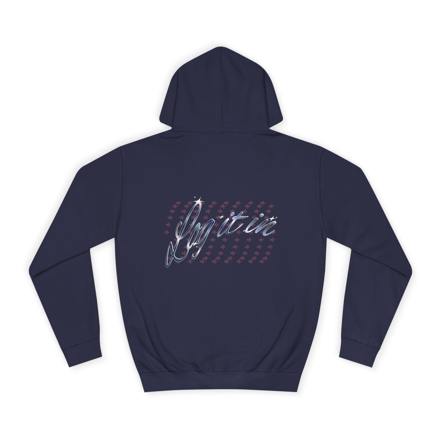 Unisex 'Log it in' Hoodie with Playful Design, Cozy Apparel, Casual Style for Everyone, Great for Gifts and Casual Events