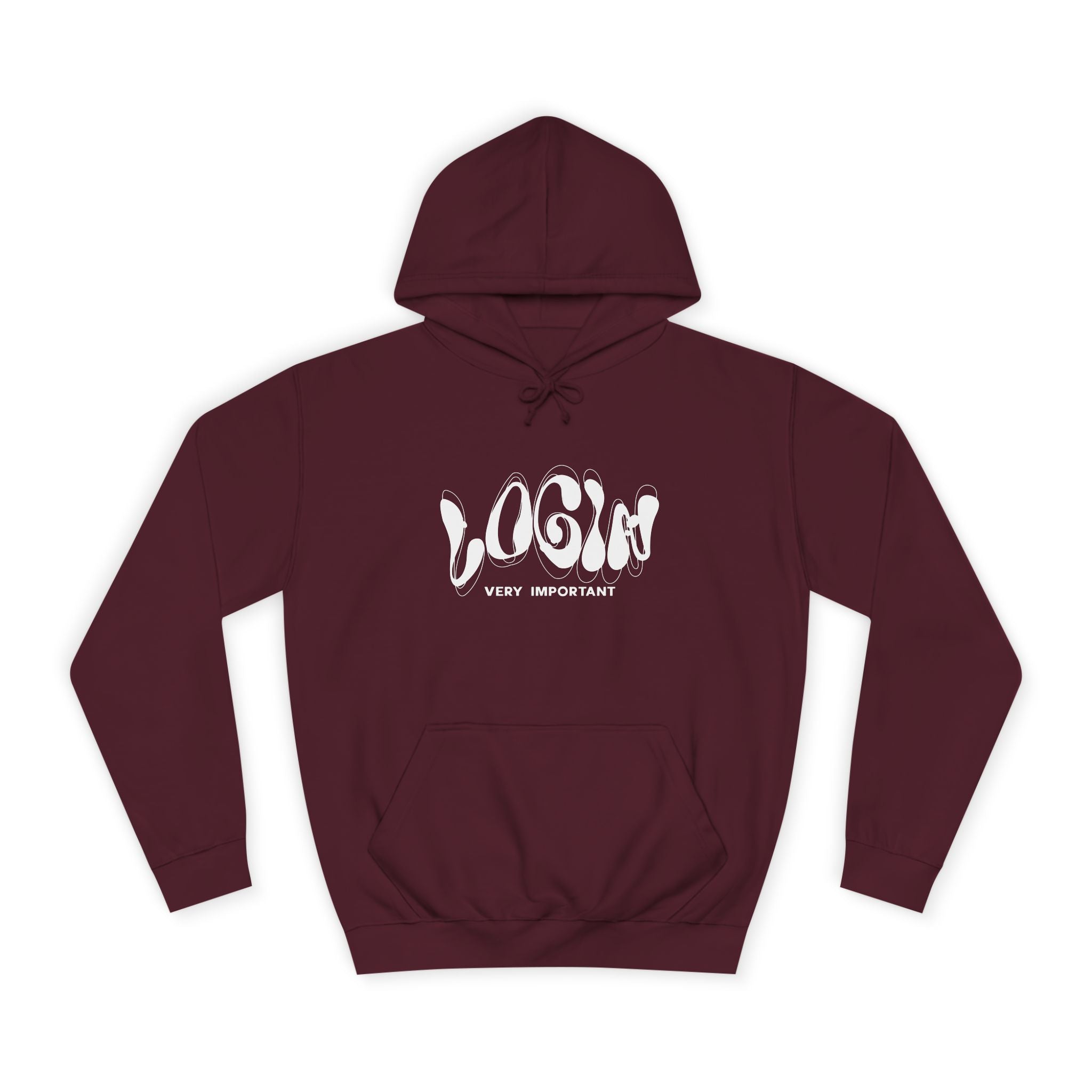 Cool College Unisex Hoodie - LOGIN, Apparel, Funny Hoodie, Gift, Cozy Wear,Trendy Fashion