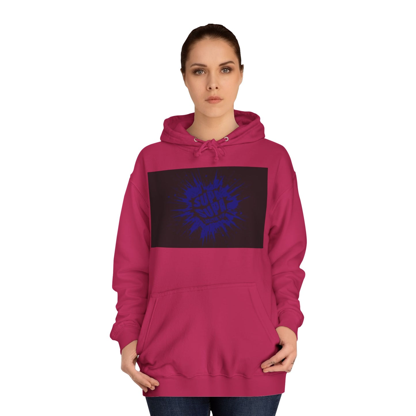 Unisex Supa Supa Hoodie with Bold Graphic Design, Comfortable Casual Wear, Ideal for Everyday, Perfect for Gifting, Spring and Fall Fashion