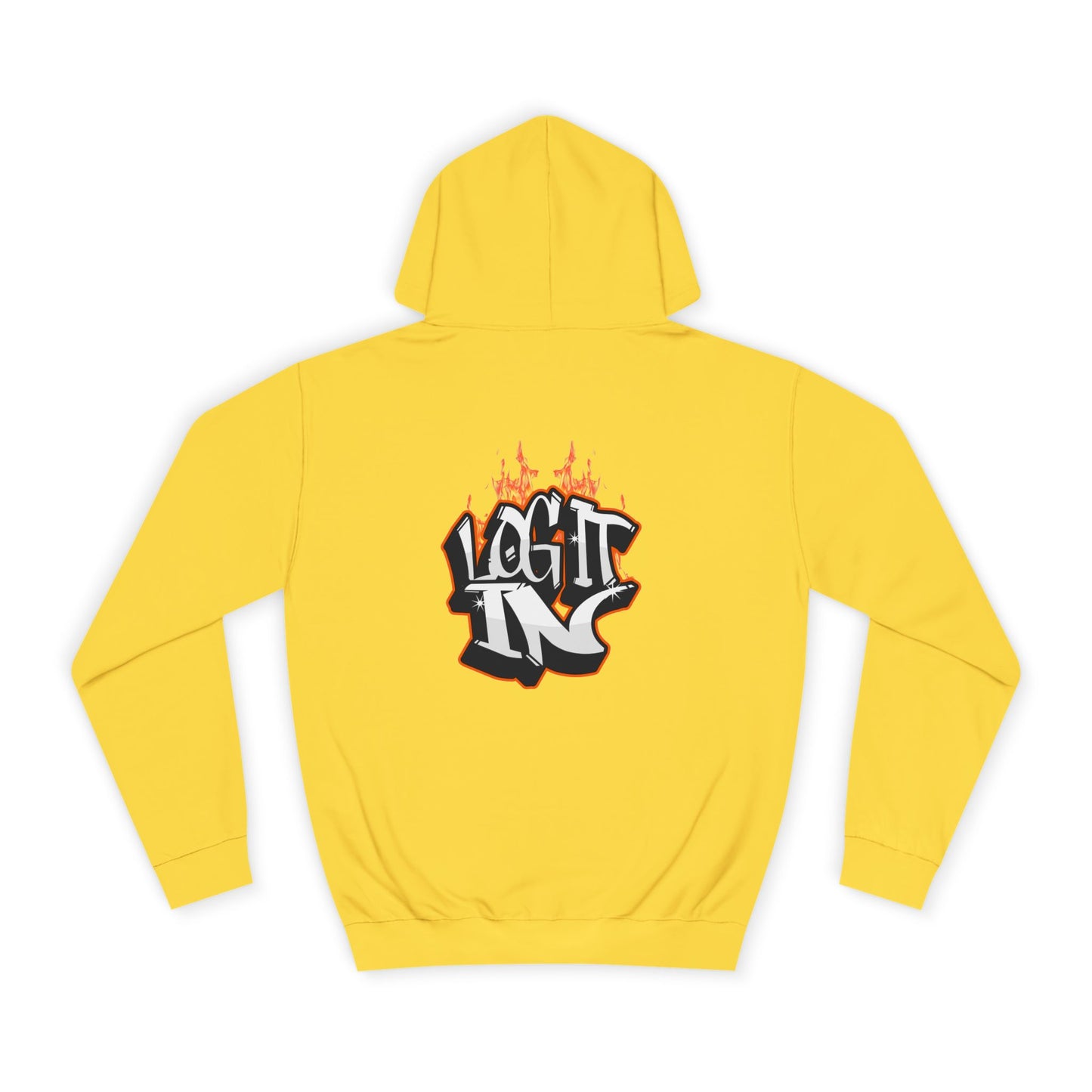 Stylish Unisex Log it in Hoodie, Casual Streetwear, Graphic Pullover, Trendy Everyday Wear, Cozy Hoodie