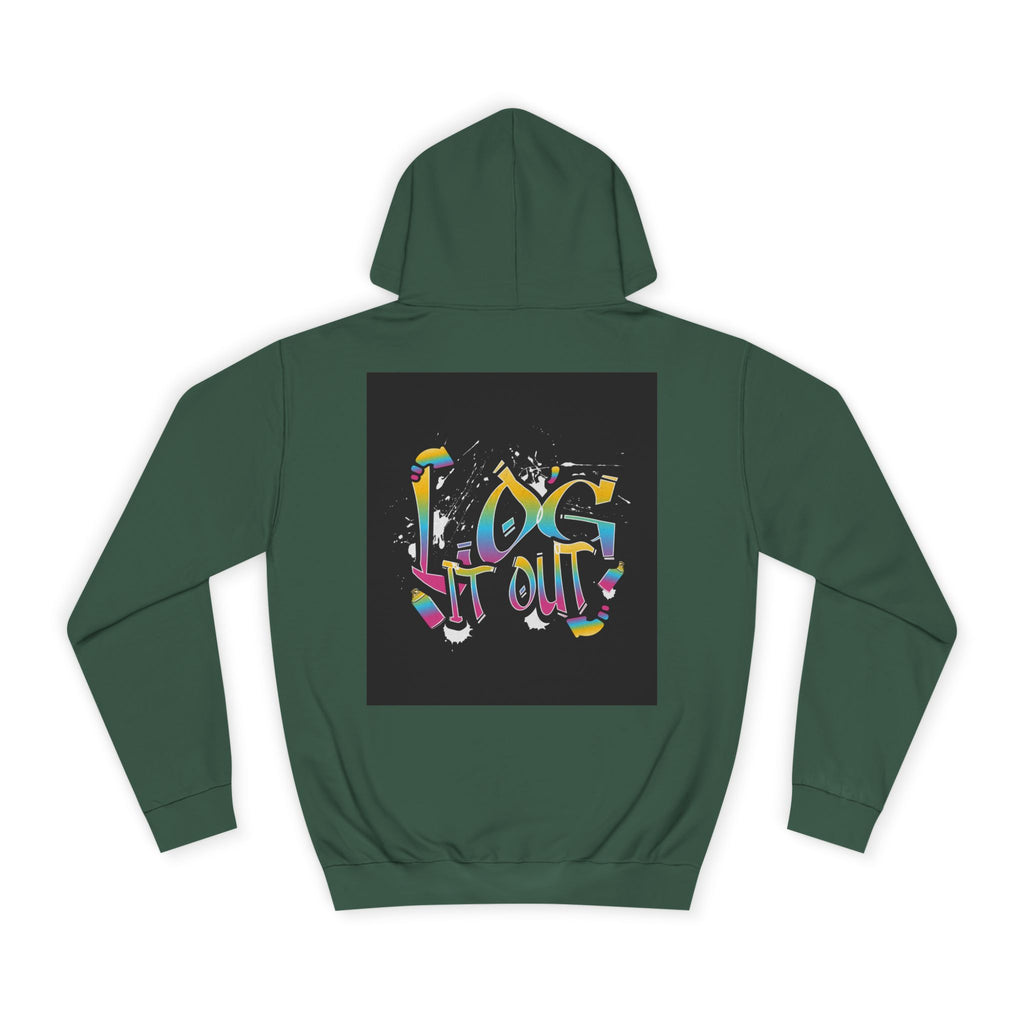 Colorful Unisex log it out Hoodie - Perfect for Students, Casual Wear, Gifts, Relaxed Style, trendy wear