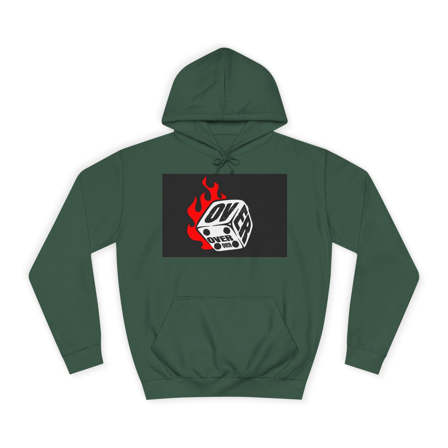OVER Graphic Hoodie, Oversized Sweatshirt, Trendy Unisex Hoodie, Gift, Casual Layering Top