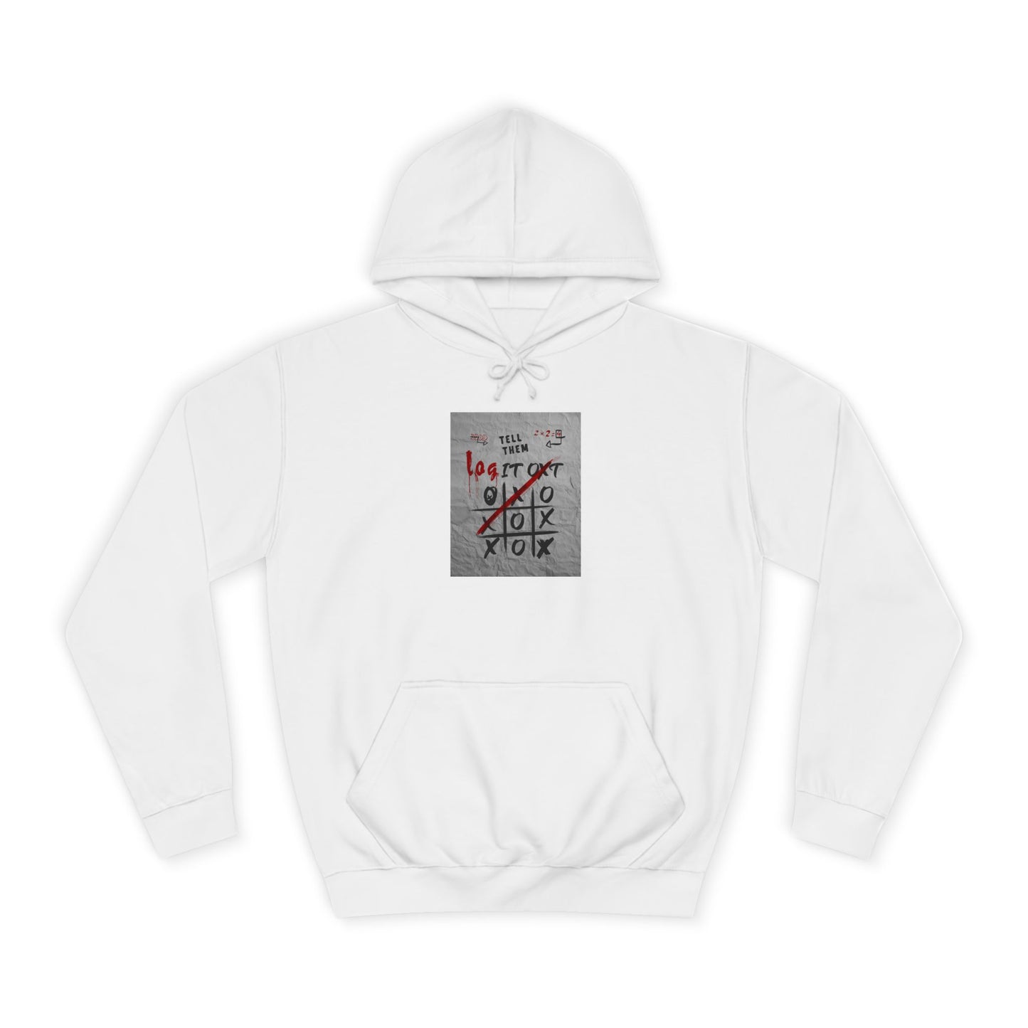 Unisex Log it out Hoodie with Graffiti Design - Trendy Sweatshirt, Custom Gear, Casual Wear, Gift for Cozy Layering