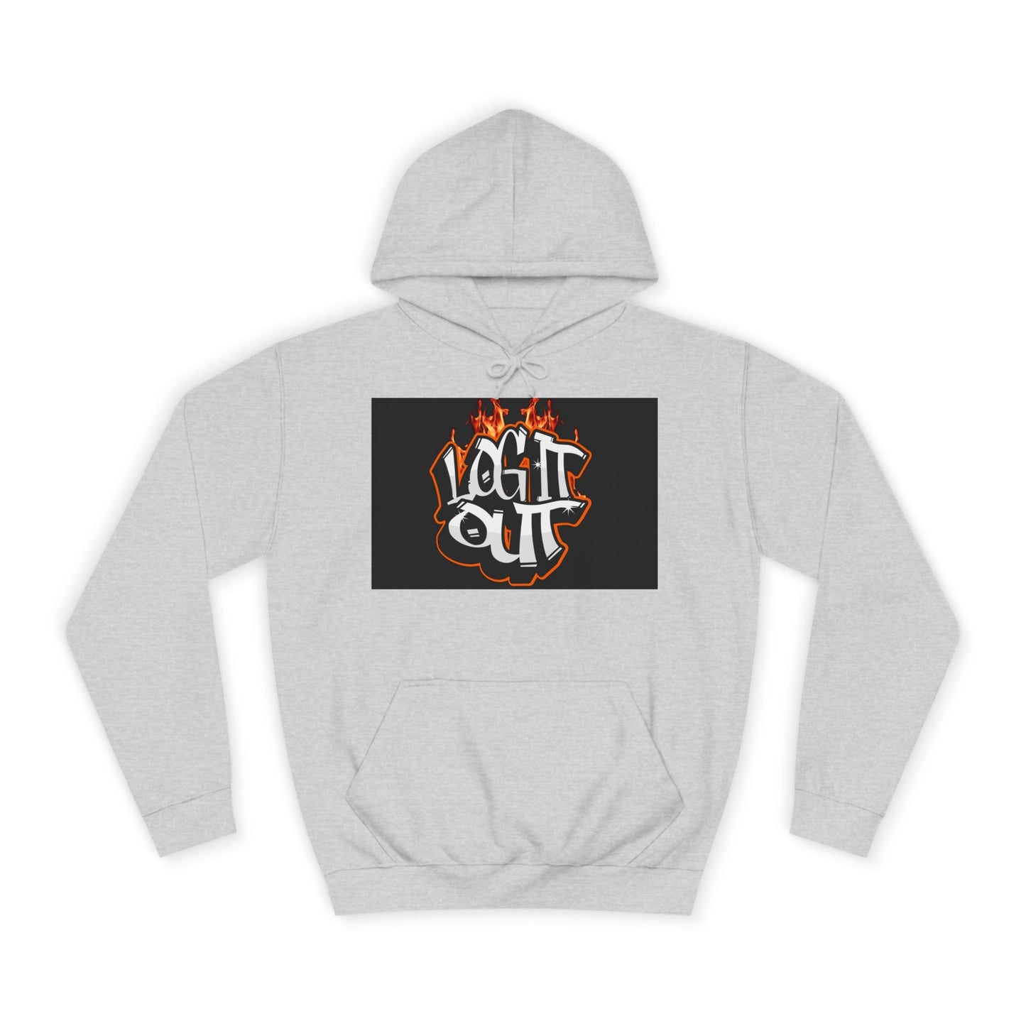 Stylish Unisex Hoodie with 'Log It Out' Design, Cozy Wear, Trendy Streetwear, Perfect for Parties
