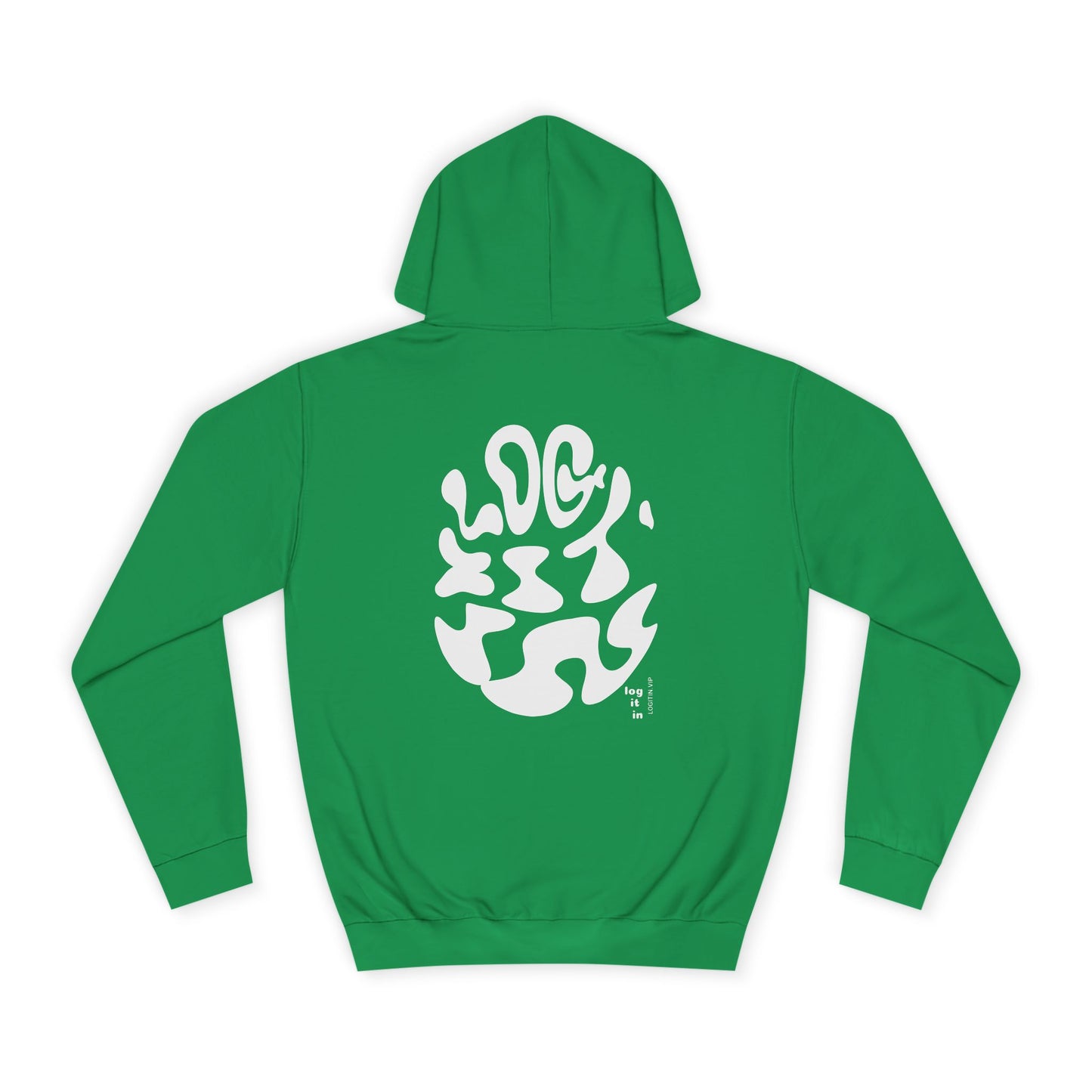 Unisex LOG IT IN Hoodie with Abstract Design - Cozy Sweatshirt for Casual Wear, Gift, Trendy Fashion