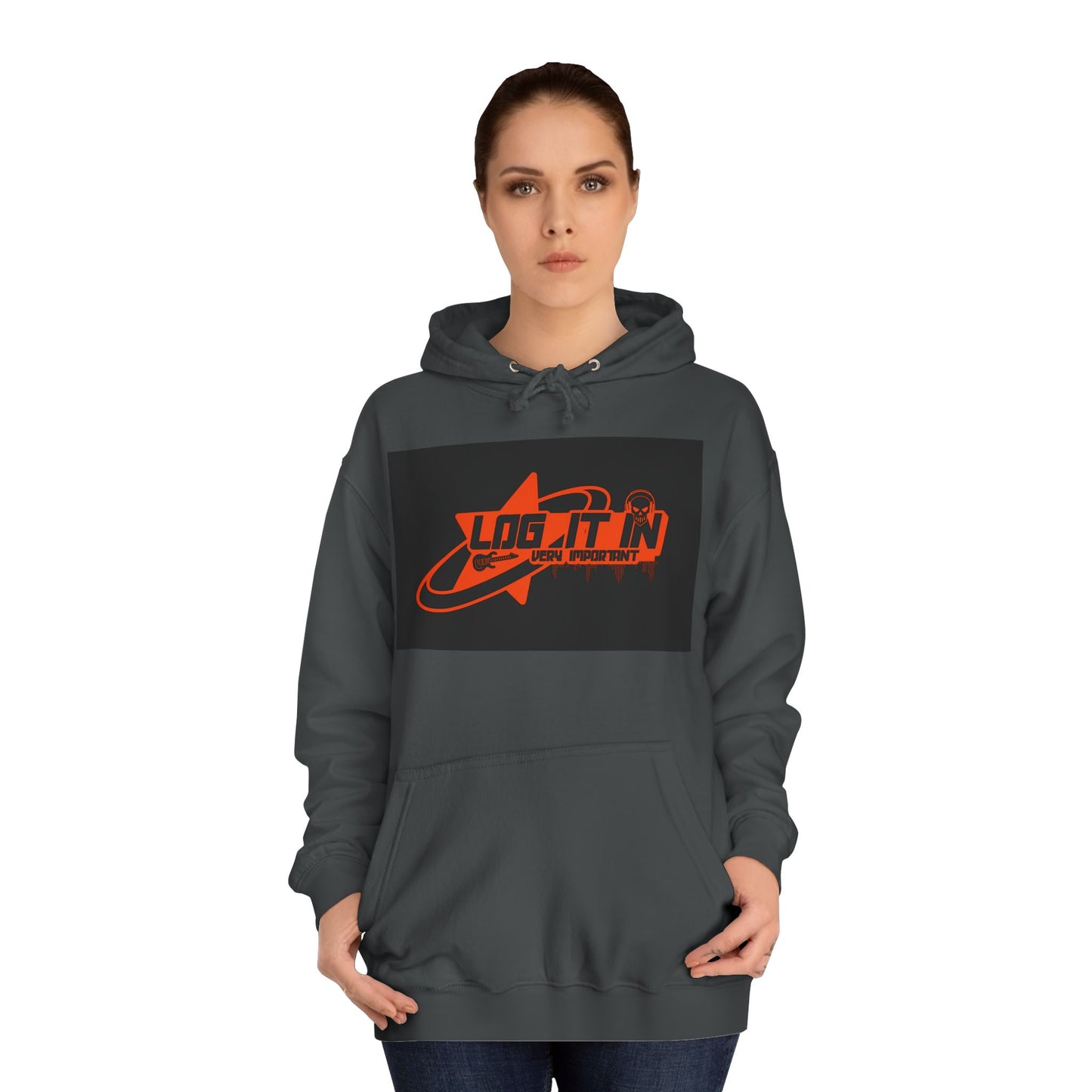 Unisex Log it in Hoodie, Casual trendy Wear, Gift, Graphic Hoodie, perfect fit Hoodie