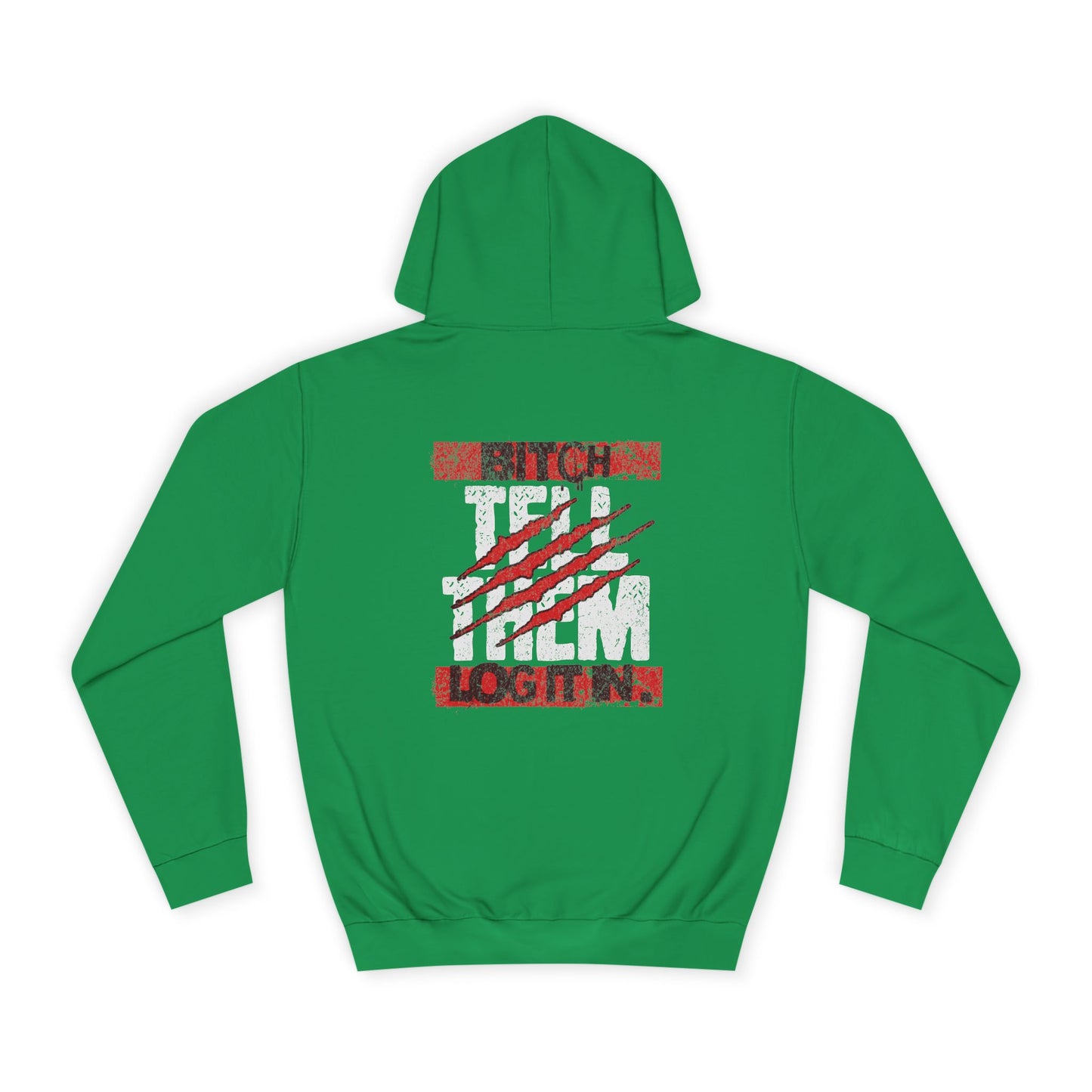 Unisex 'TELL THEM LOG IT IN' Hoodie with Graphic Design, Cozy Sweatshirt, Trendy Apparel,Gift, Casual Wear, Perfect for Trendy Life