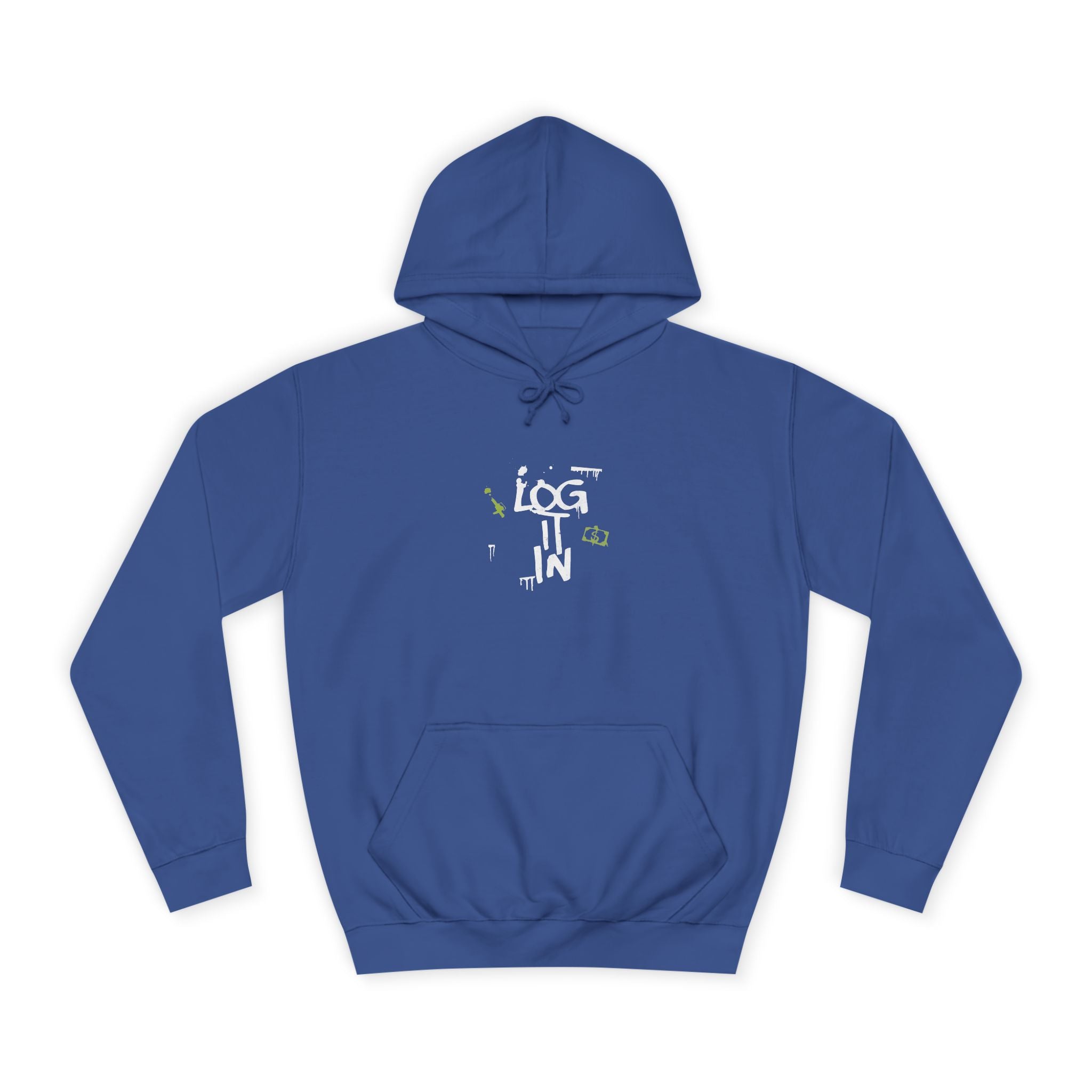 log it in Hoodie — Minimal Vintage Print