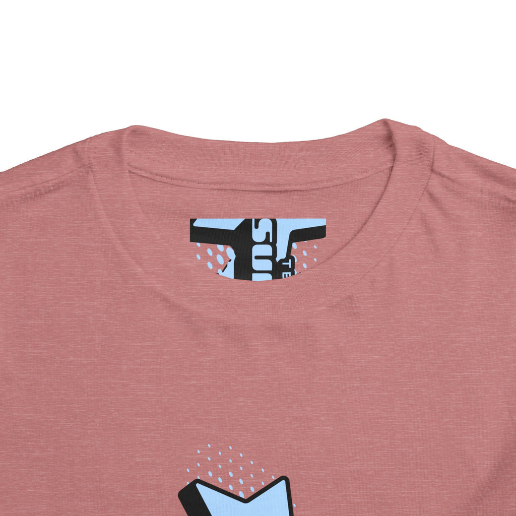 Toddler Tee — Blue Star "Tell em log it in" Graphic