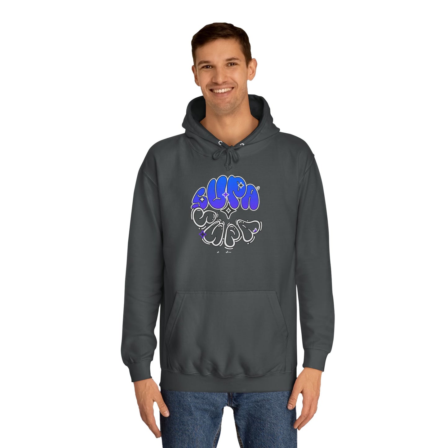 Unisex Supa Supa Streetwear Hoodie, Casual Art Hoodie, Life Apparel, Stylish Unisex Pullover, Hipster Hoodie Gift