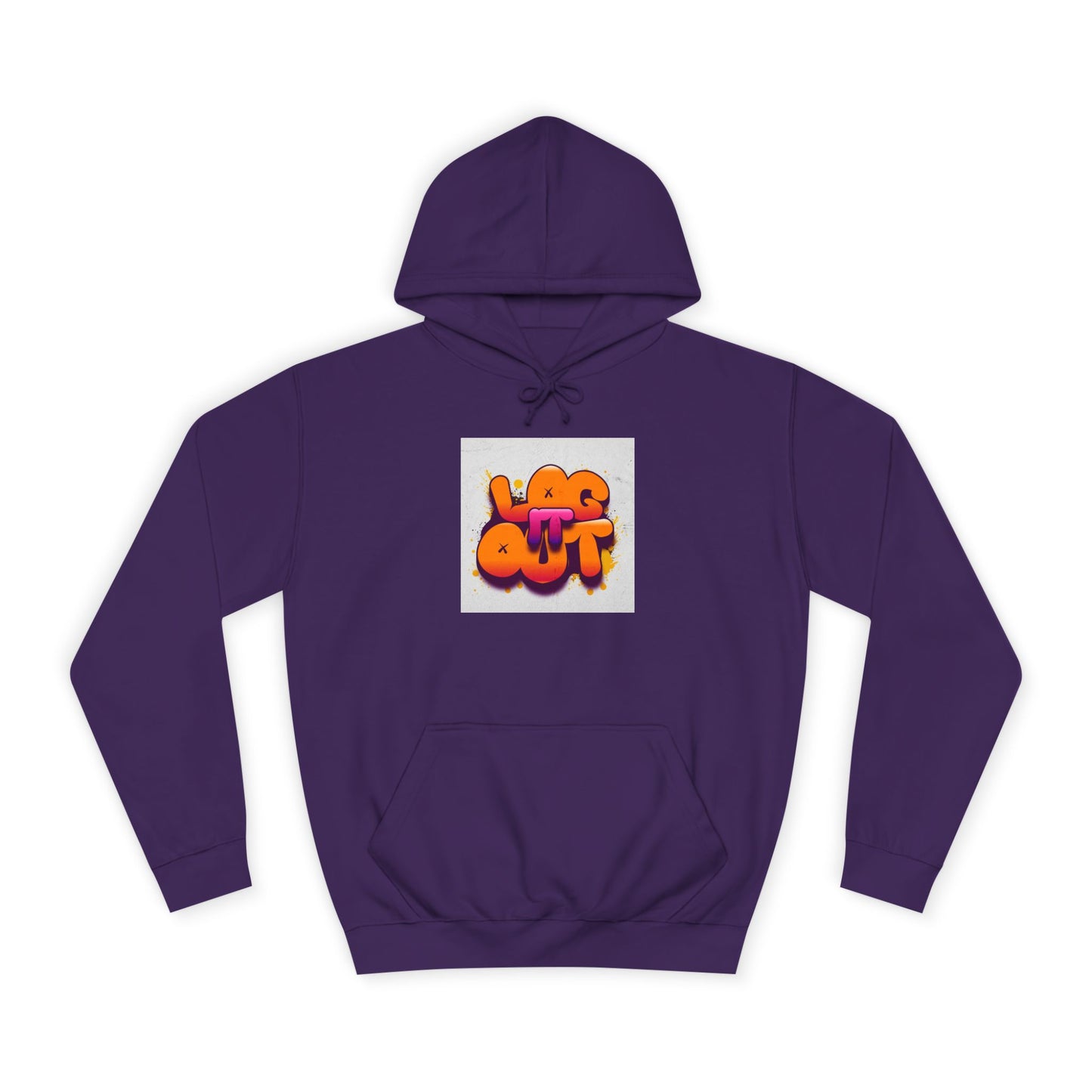 Vibrant Unisex Log it out Hoodie - Trendy, Comfortable Streetwear, Ideal for Life, Casual Outings, Gifts, and more!