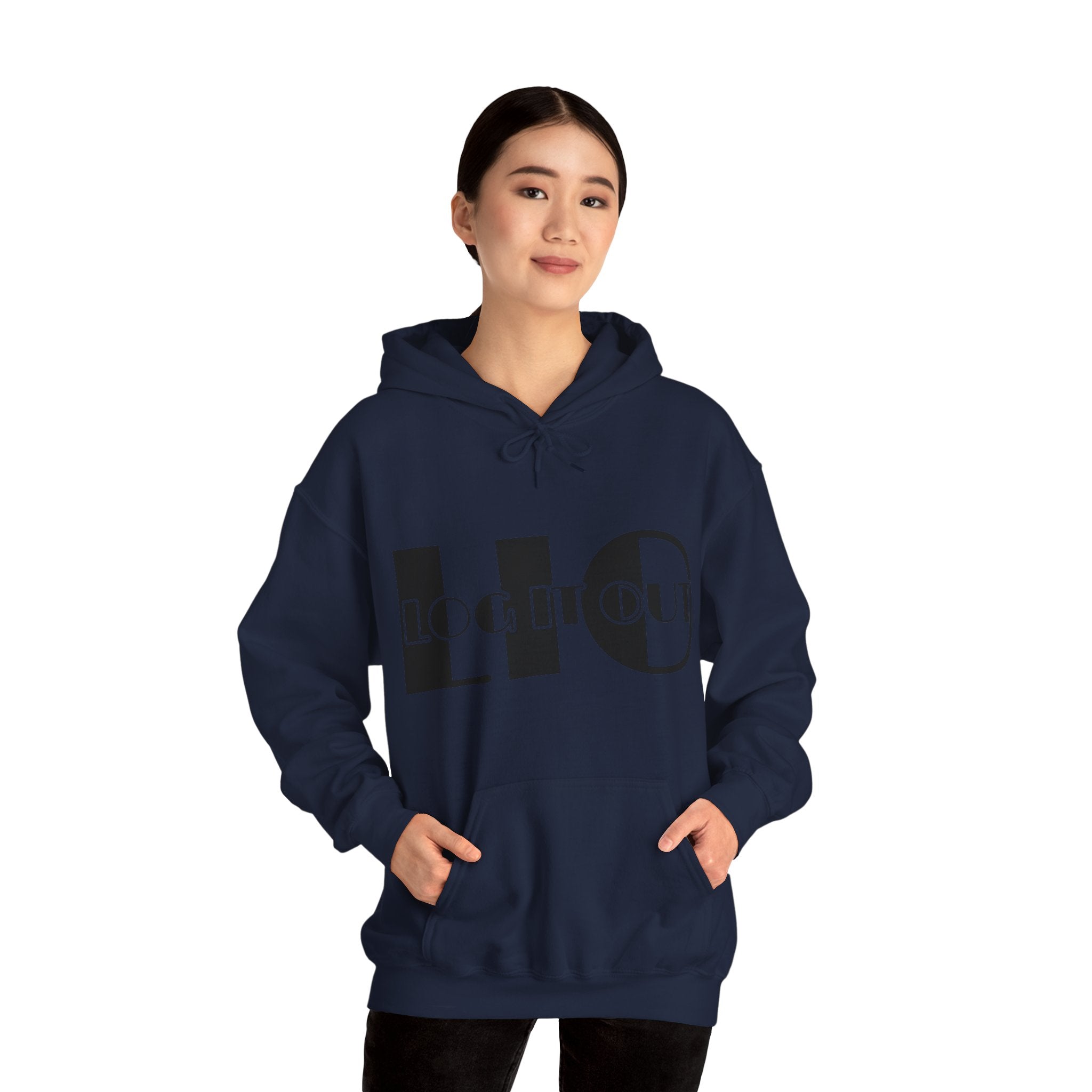 Log it out Unisex Heavy Blend™ Hooded Sweatshirt