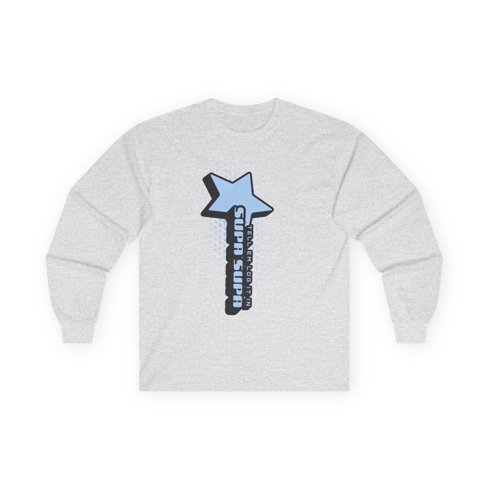 Star Wand Long Sleeve Tee — "Tell em log it in" Graphic Shirt