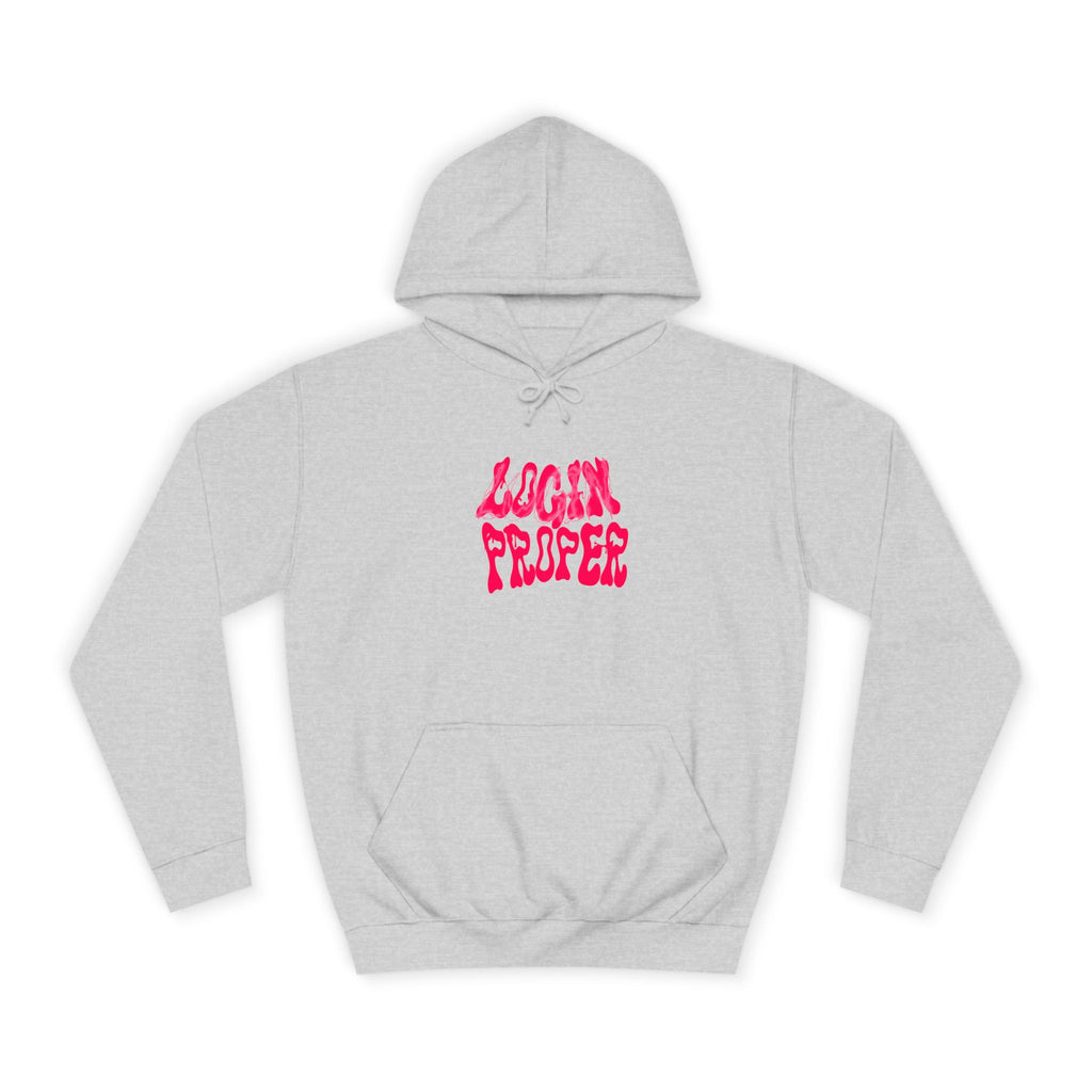 Trendy Unisex Hoodie - 'LOGIN PROPER' Graphic Sweatshirt for, Casual Wear, Gifts' Events, Street Style