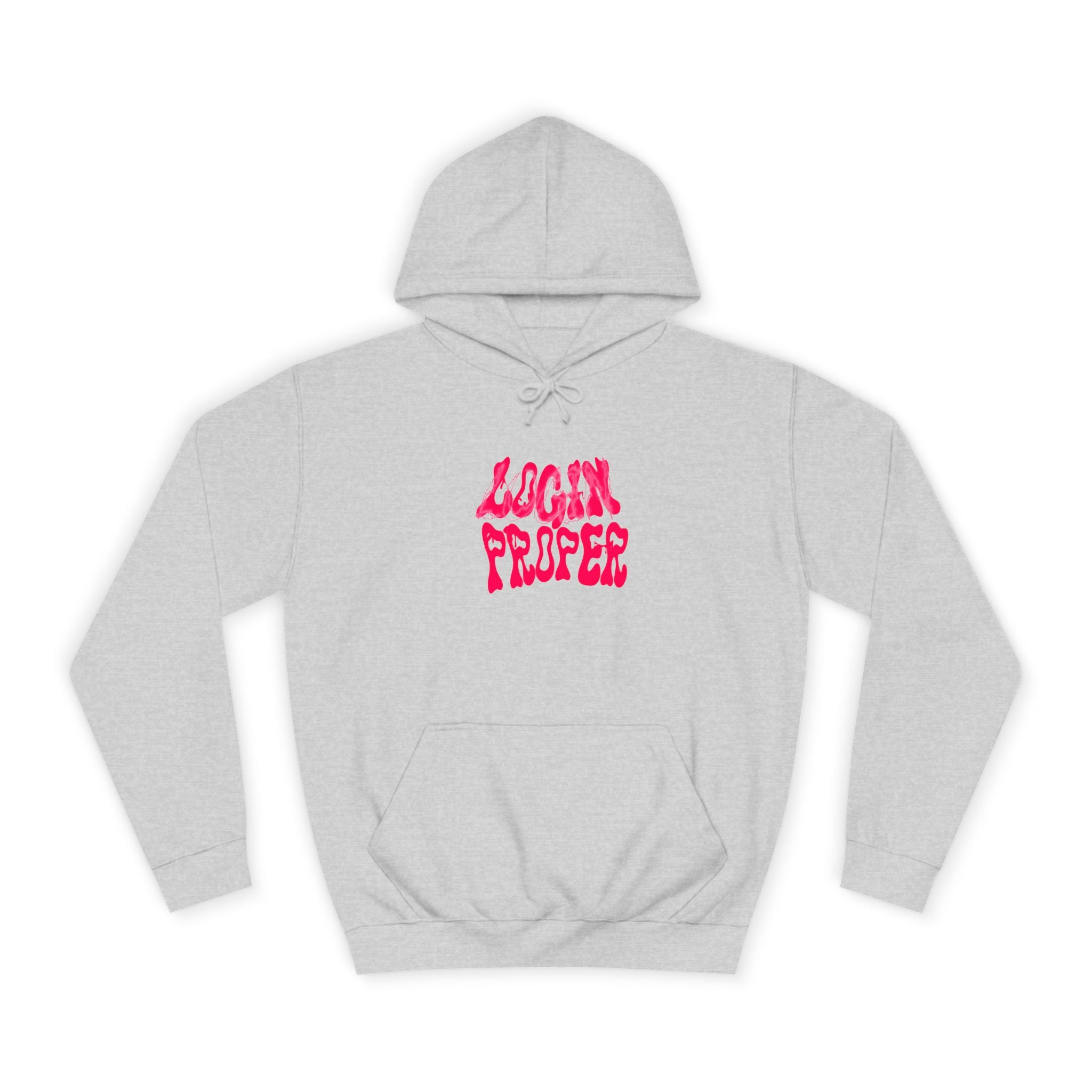 Trendy Unisex Hoodie - 'LOGIN PROPER' Graphic Sweatshirt for, Casual Wear, Gifts' Events, Street Style