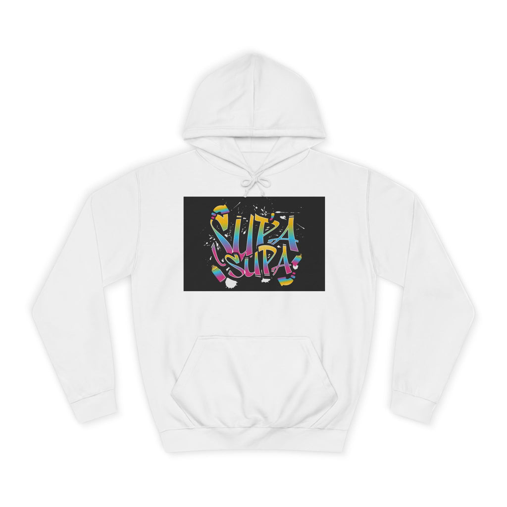 Colorful Unisex Supa Supa Hoodie, Casual Sweatshirt, Vibrant Apparel, Streetwear Hoodie
