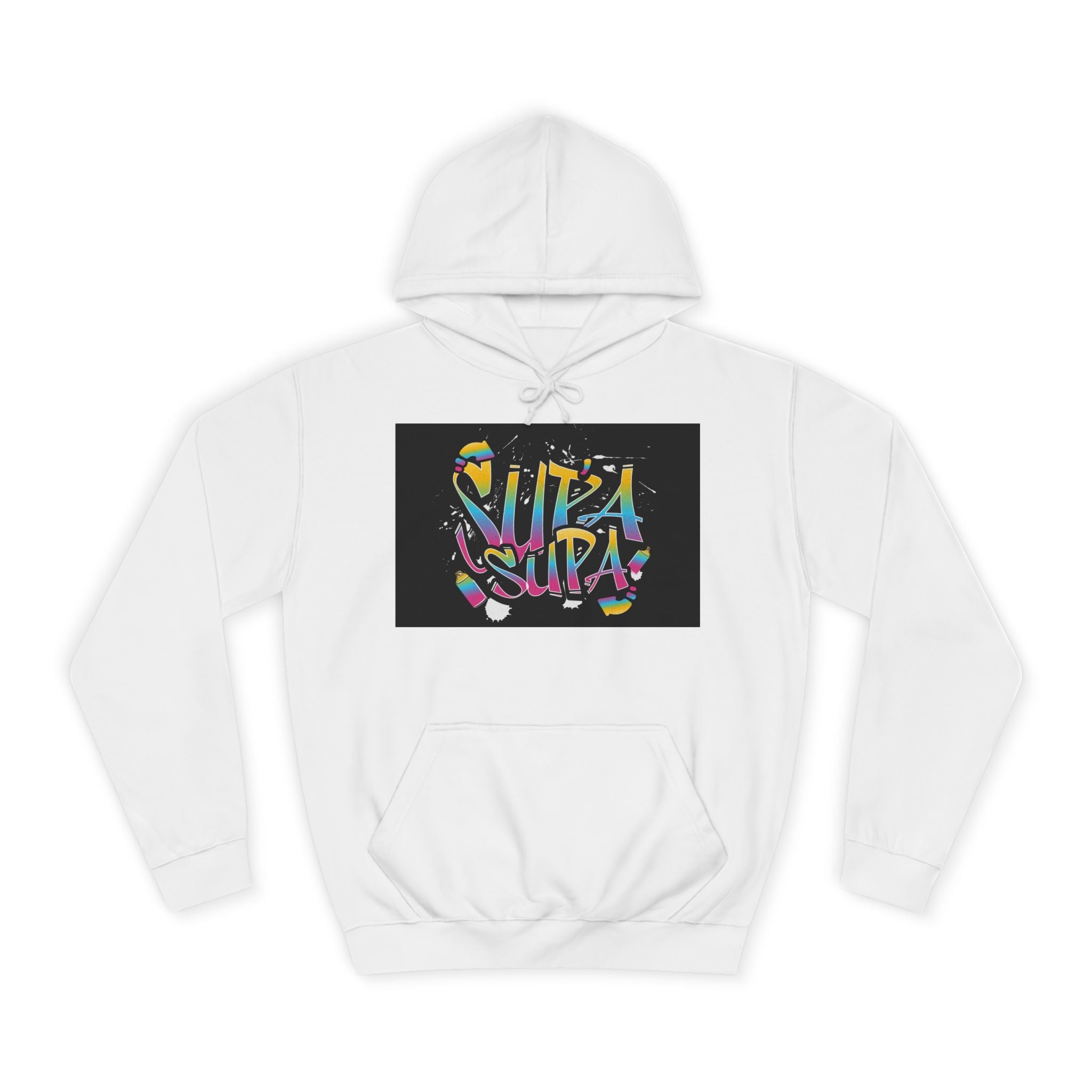 Colorful Unisex Supa Supa Hoodie, Casual Sweatshirt, Vibrant Apparel, Streetwear Hoodie