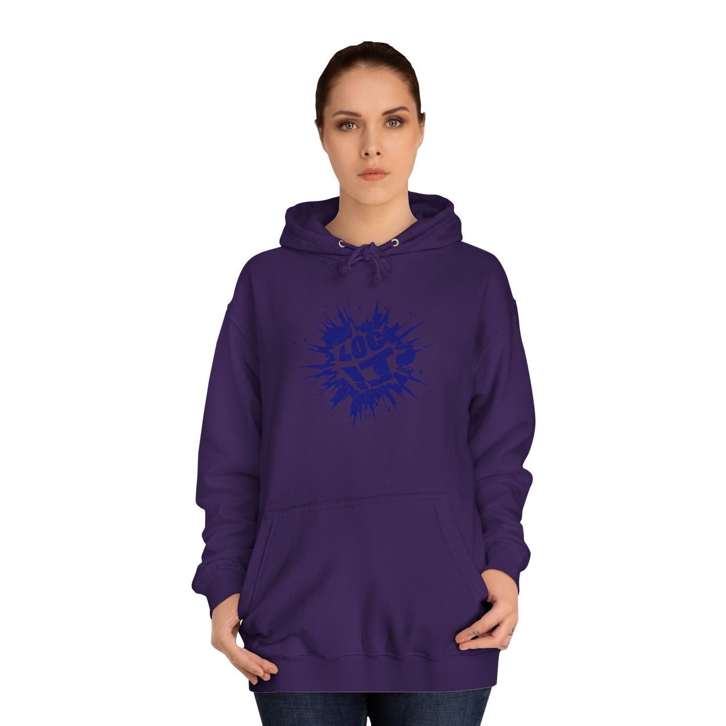 Unisex 'Log it in' Hoodie - Trendy Vibe, Perfect for Everyday wear, Casual Style, Great for Gifting, Ideal for Life