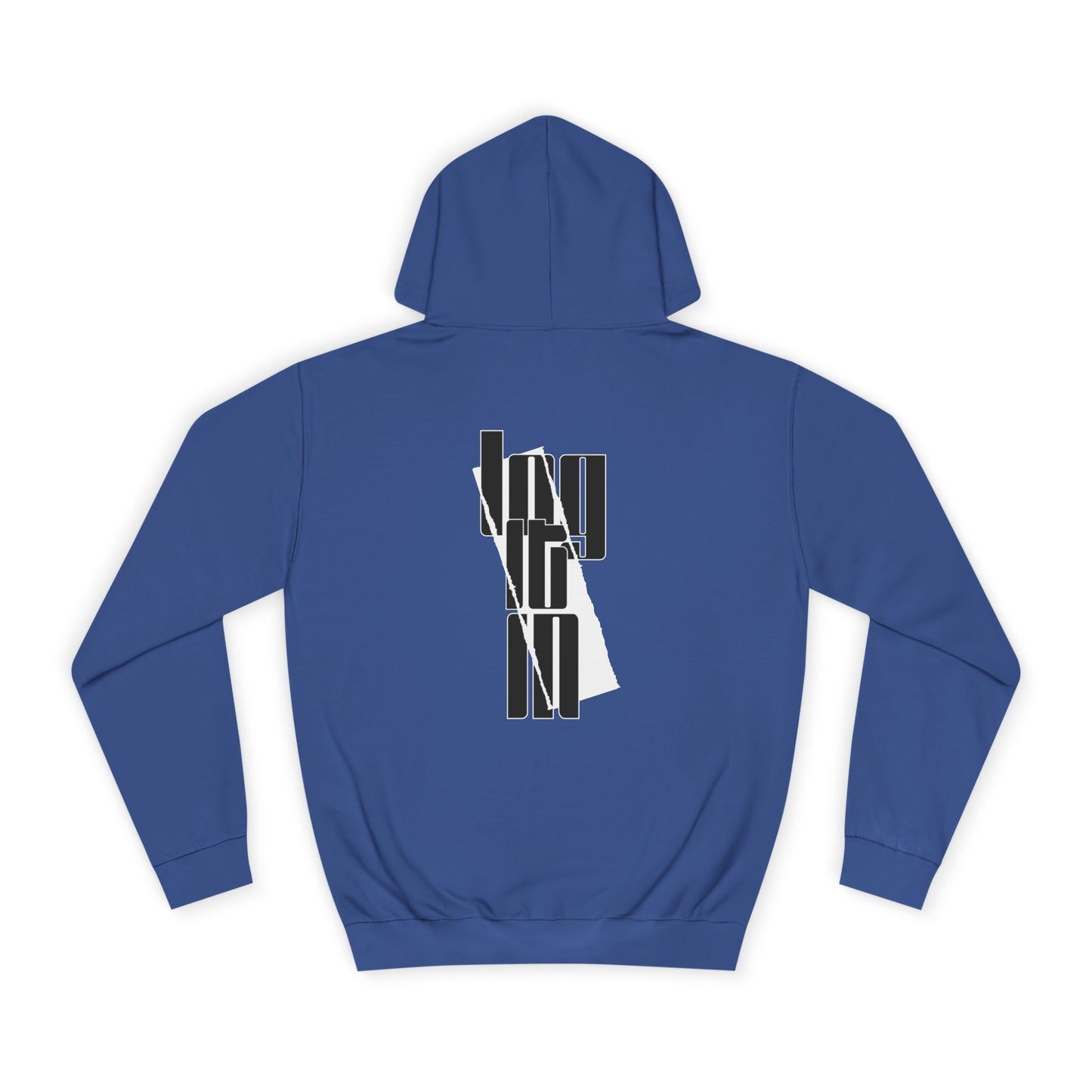 Unisex Log it in Hoodie with Contemporary Typography, Printed Sweatshirt, Ideal for Every day Life, Cozy Gift