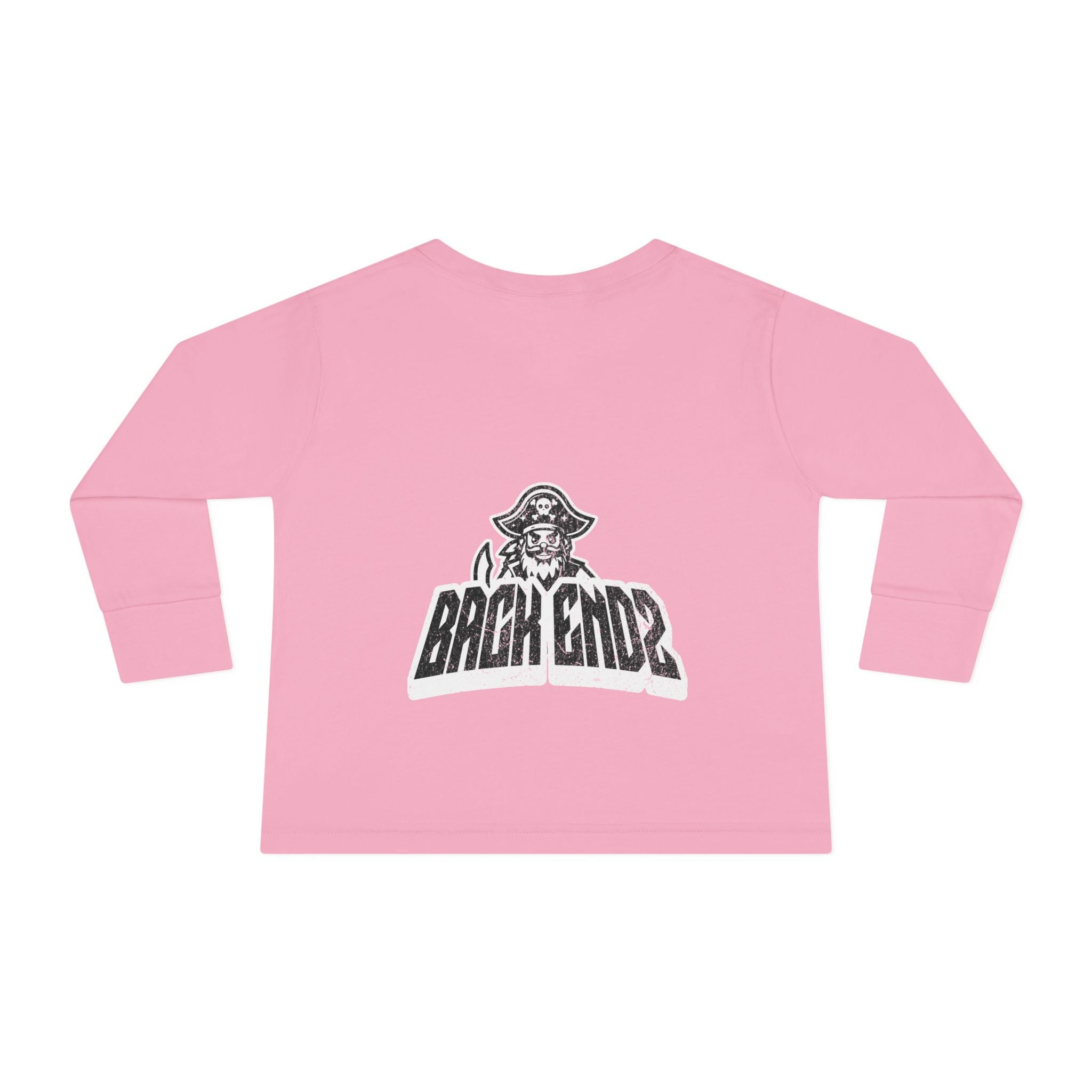 Toddler Long Sleeve Tee — Pirate Skull "Back Endz" Graphic