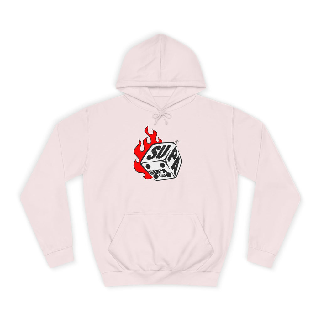 Cool Fire Graphic Unisex SUPA Hoodie, Apparel, Streetwear, Casual Wear, Unique Hooded Sweatshirt