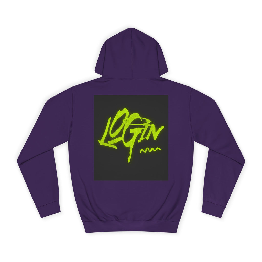 Trendy Unisex Hoodie - 'LOGIN' Graphic Design